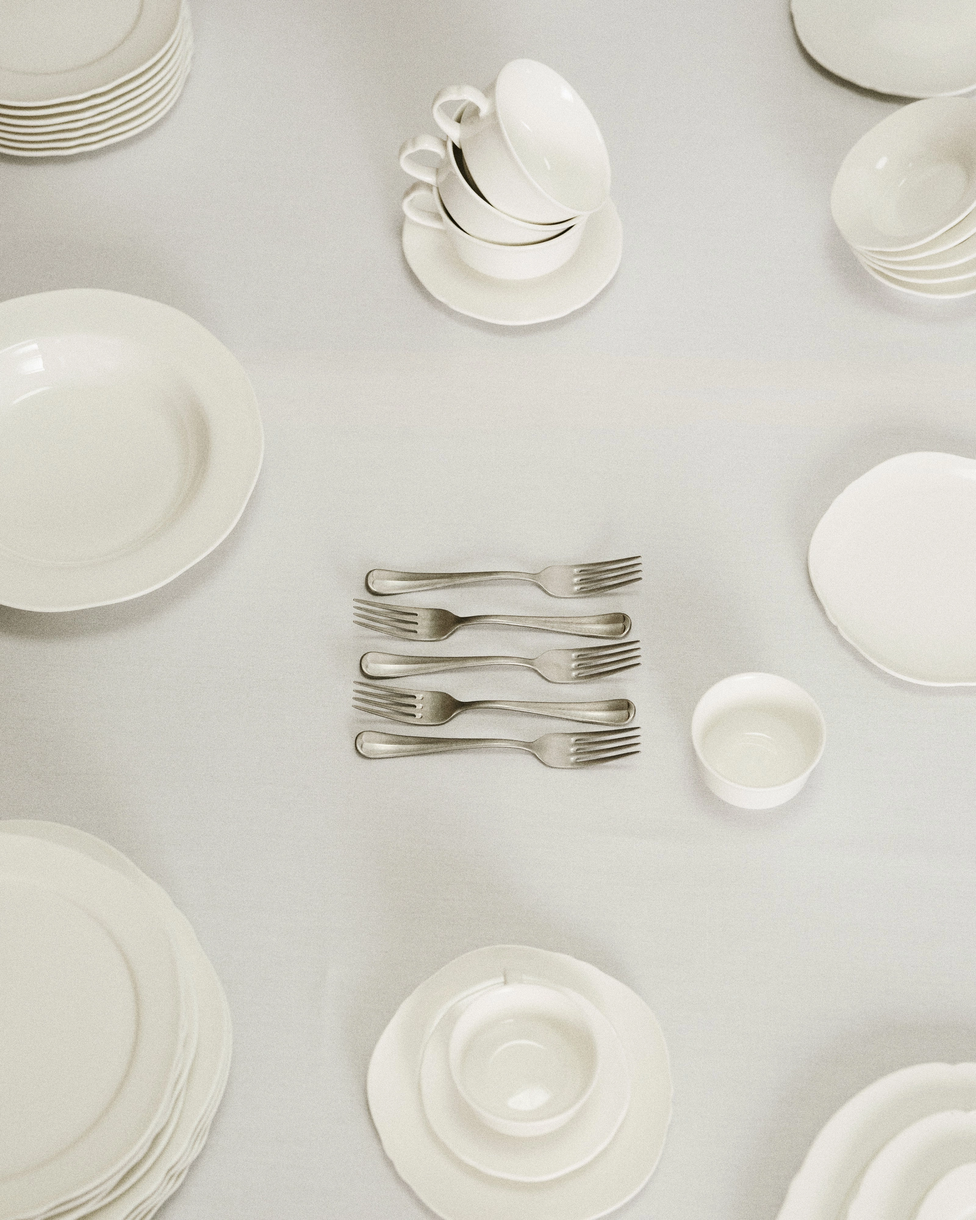 Dessert plate white Silhouette