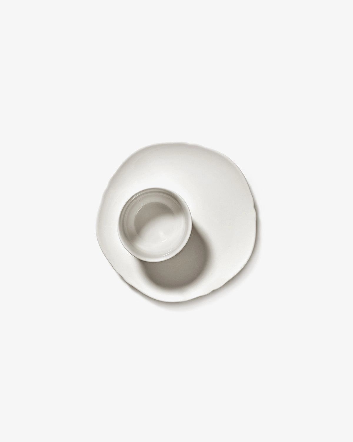 Dessert plate white Silhouette