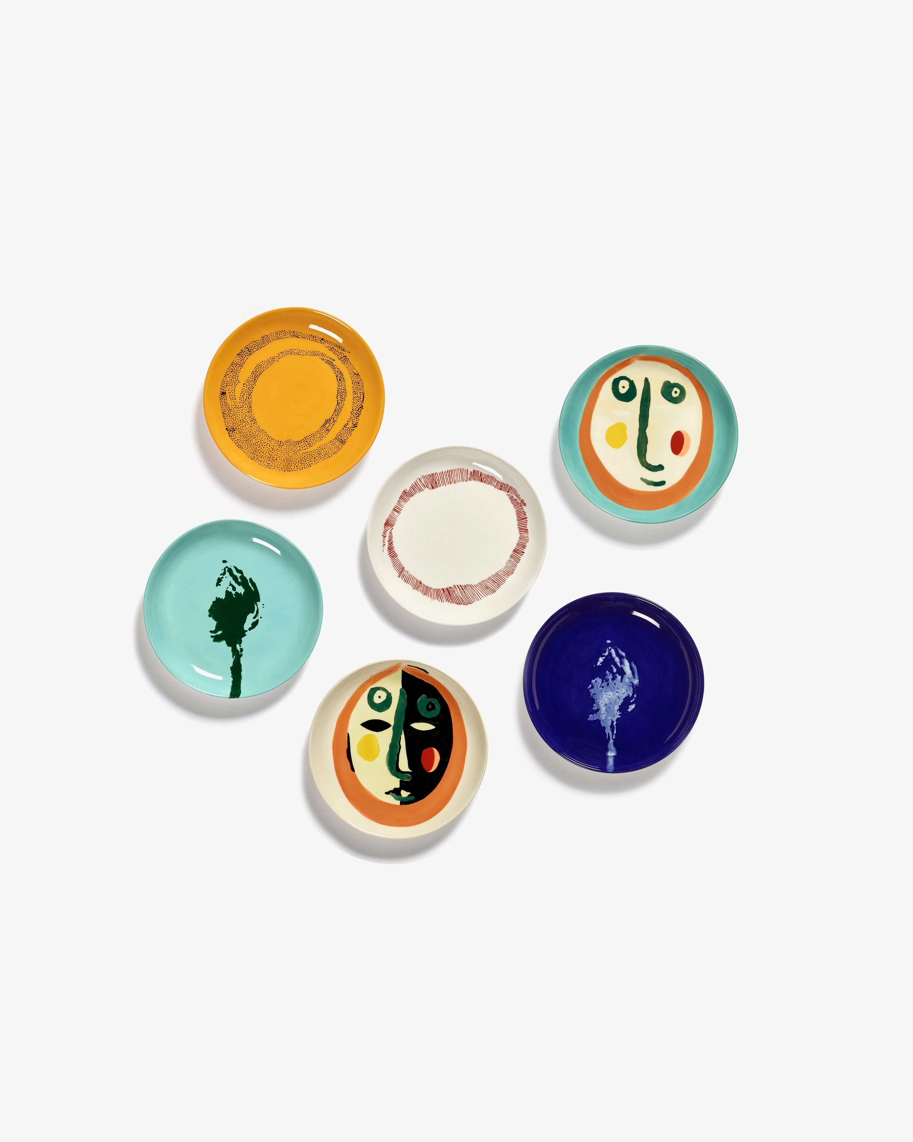 Dessert plate with face 2 Feast