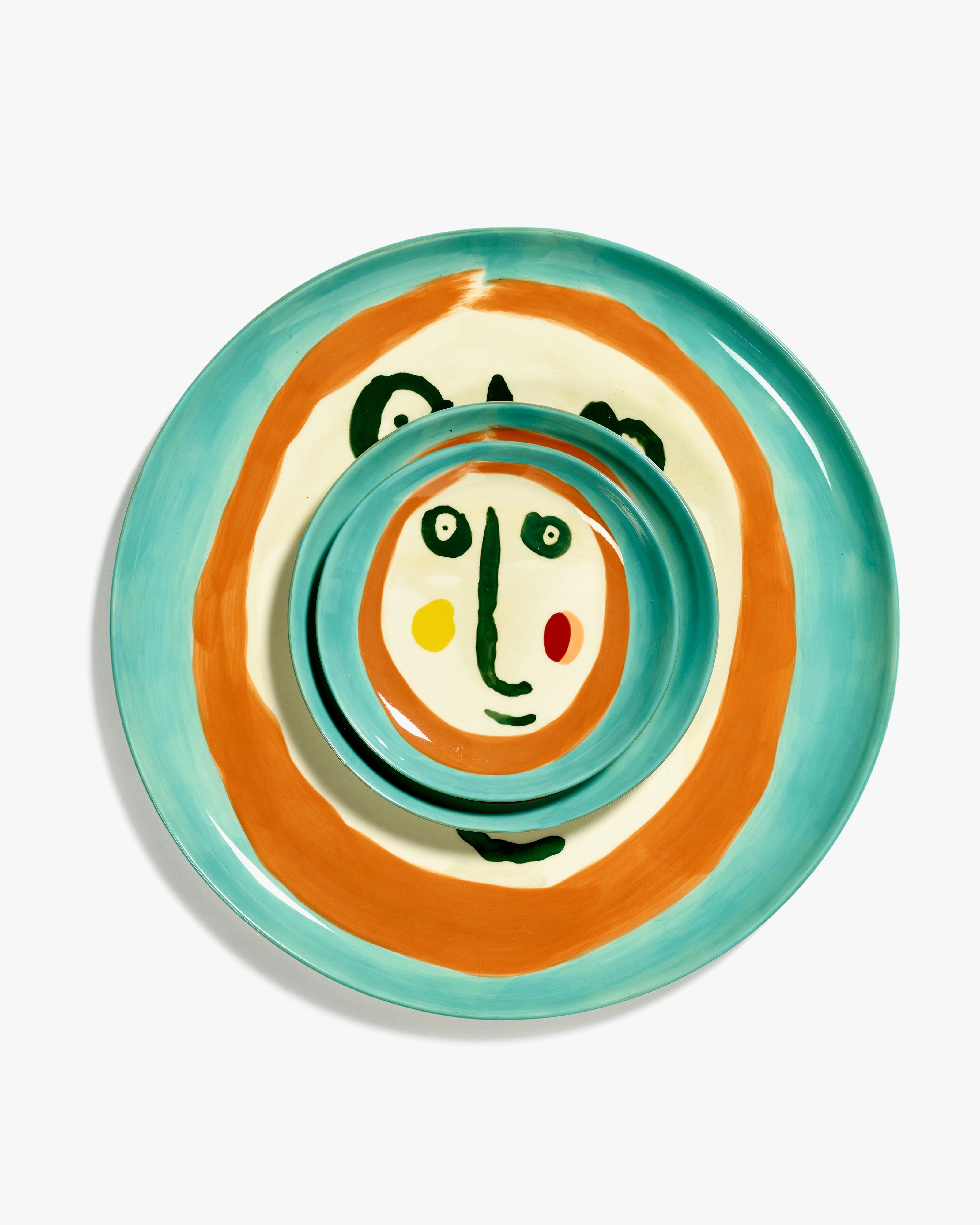 Dessert plate with face 2 Feast