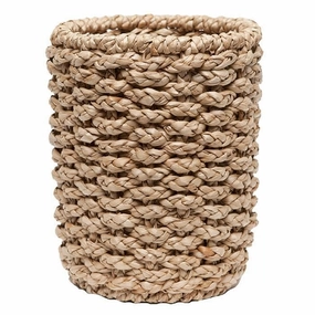 Destin Seagrass Round Waste Basket, Tapered Decorative Baskets clearance deals