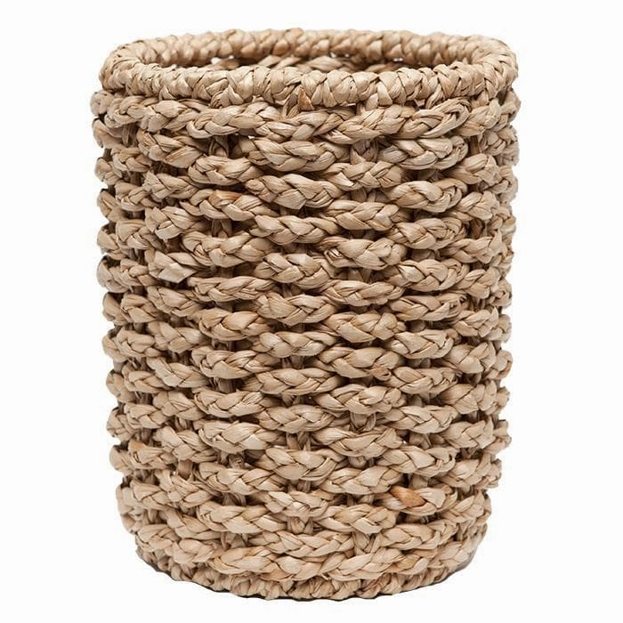 Destin Seagrass Round Waste Basket, Tapered Decorative Baskets clearance deals