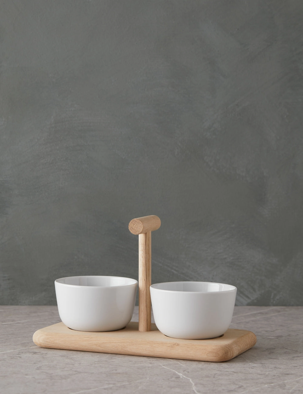 Dine Duo Condiment Set   Oak Base by LSA International Serveware kitchen discount