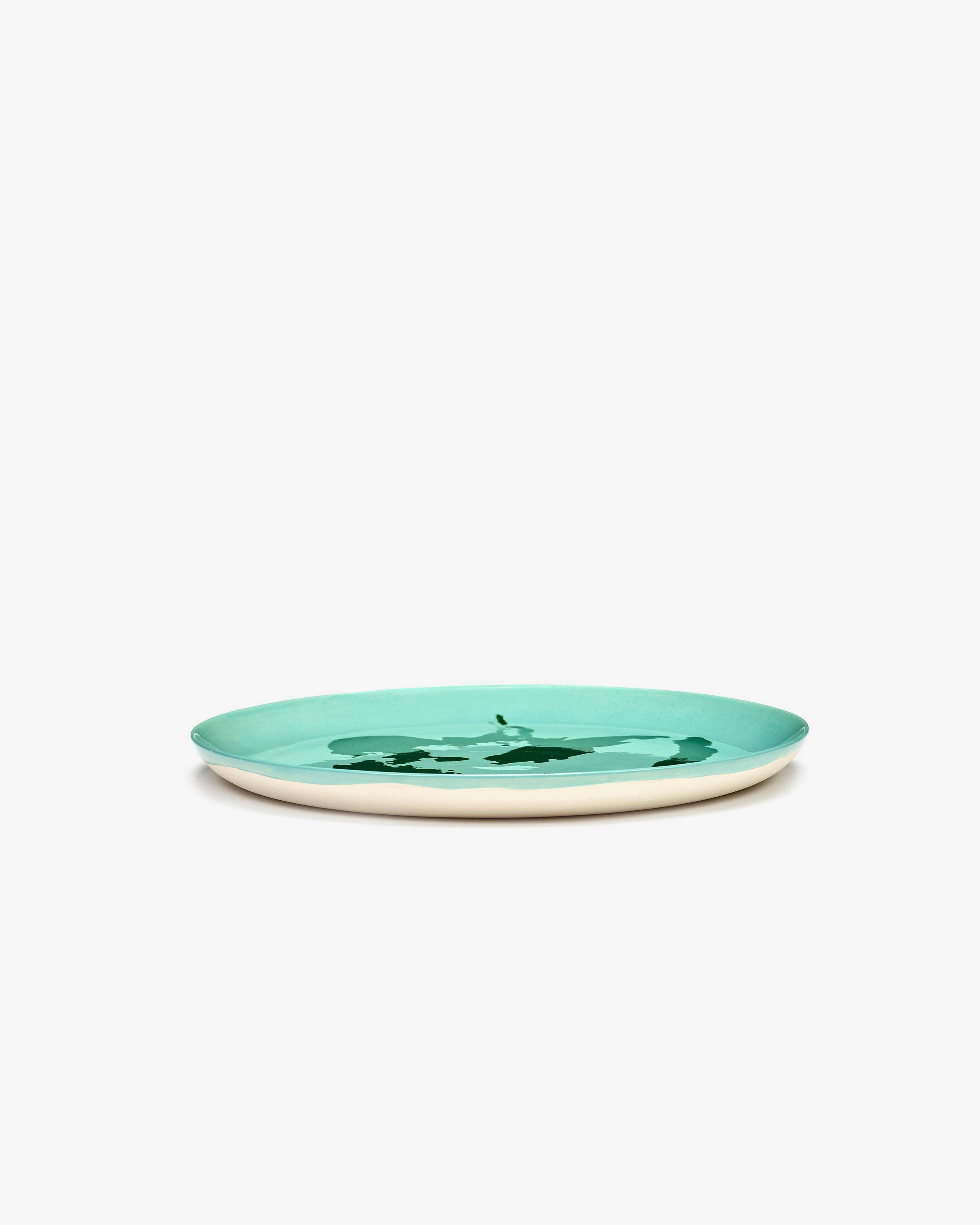 Dinner plate azure - green pepper Feast