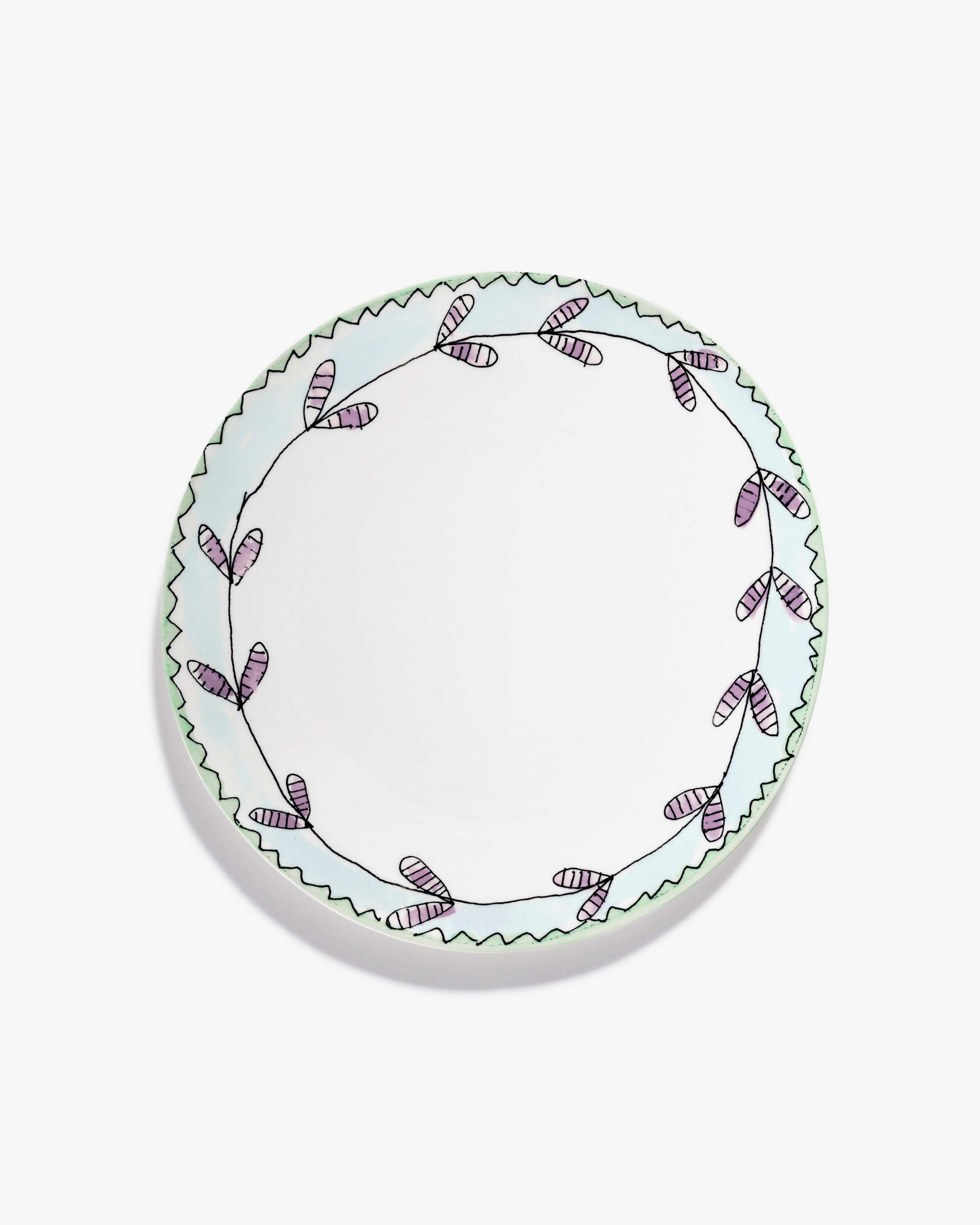 Dinner plate Blossom milk Midnight Flowers