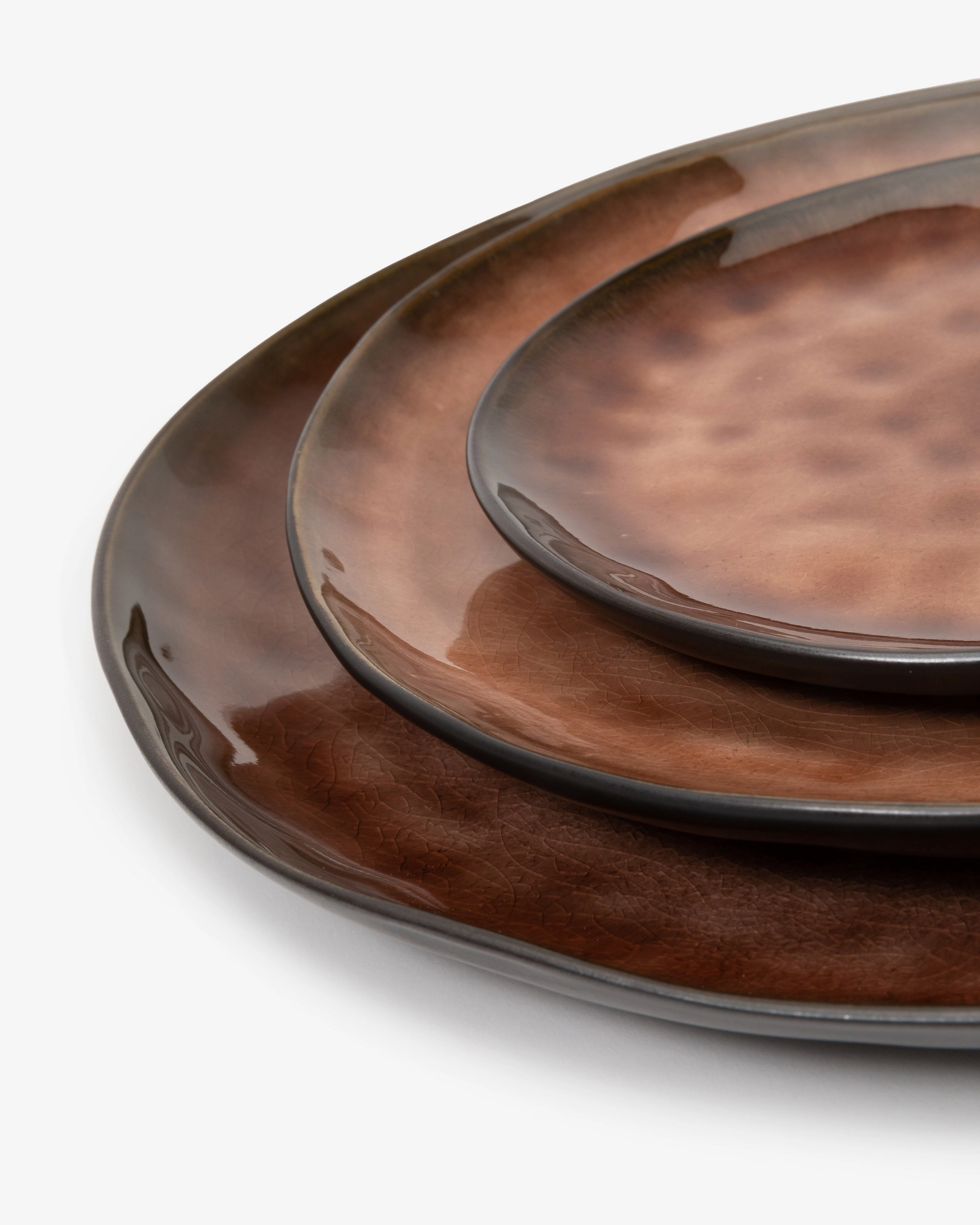 Dinner plate brown Pure