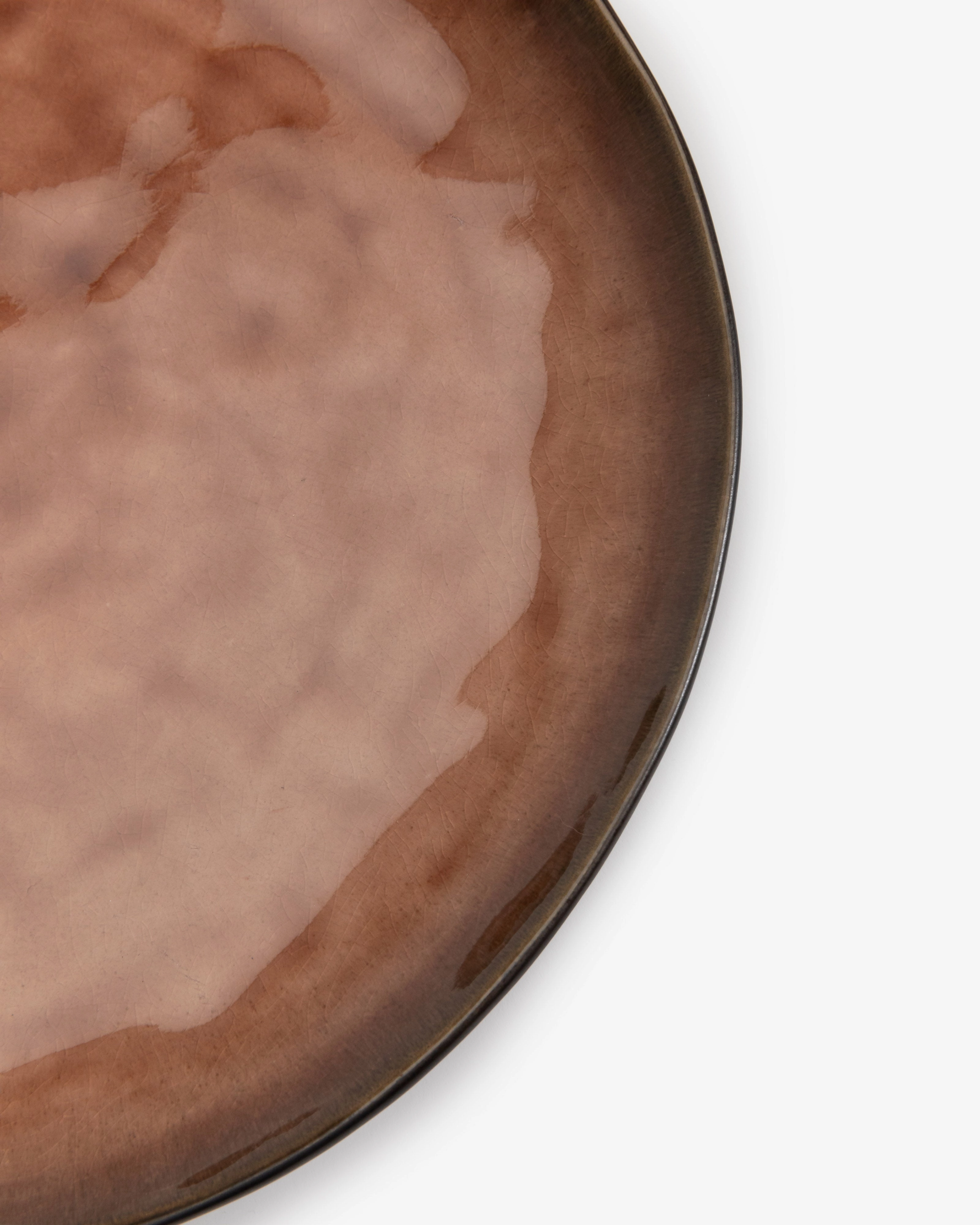 Dinner plate brown Pure