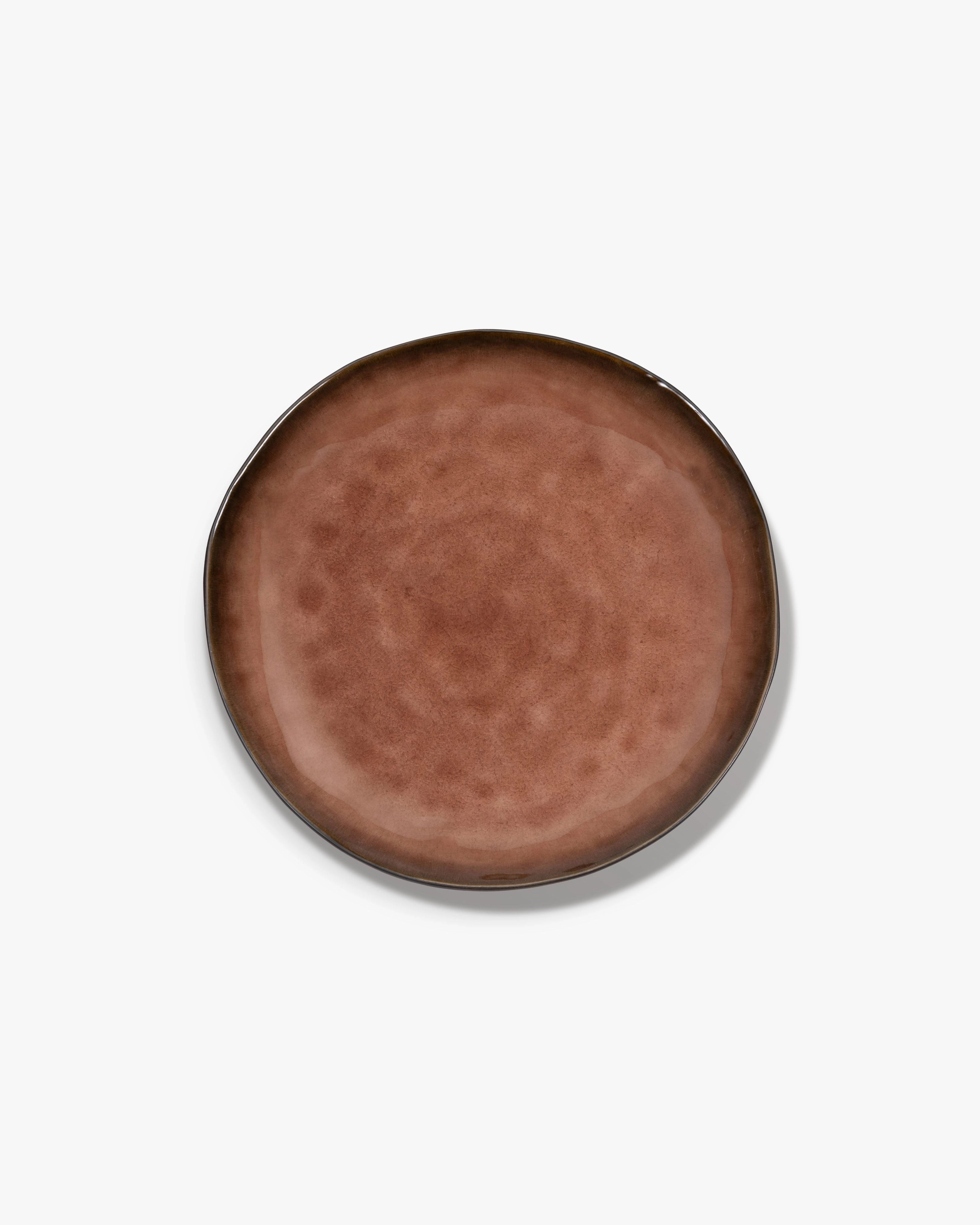 Dinner plate brown Pure
