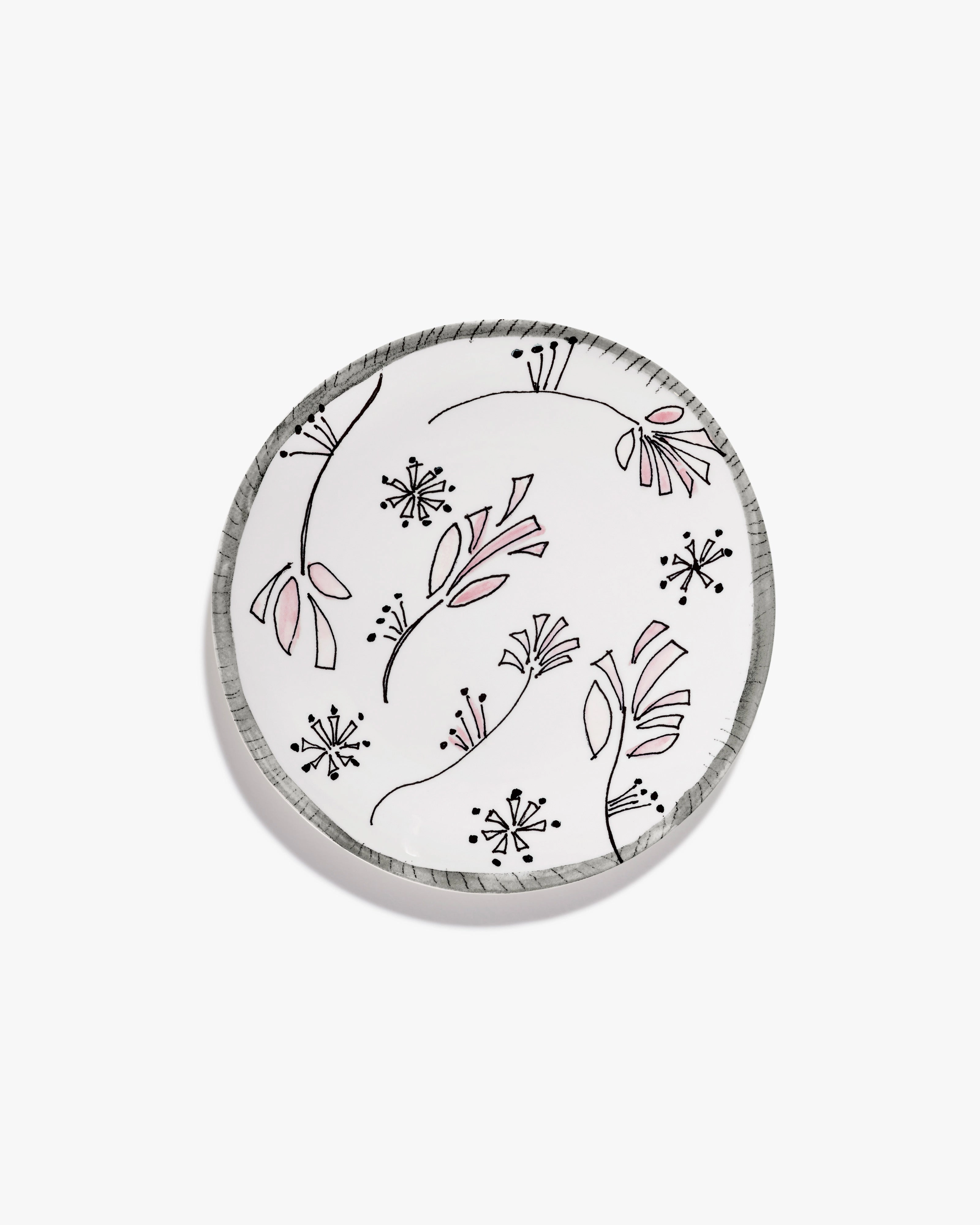 Dinner plate Fiore rosa Midnight Flowers