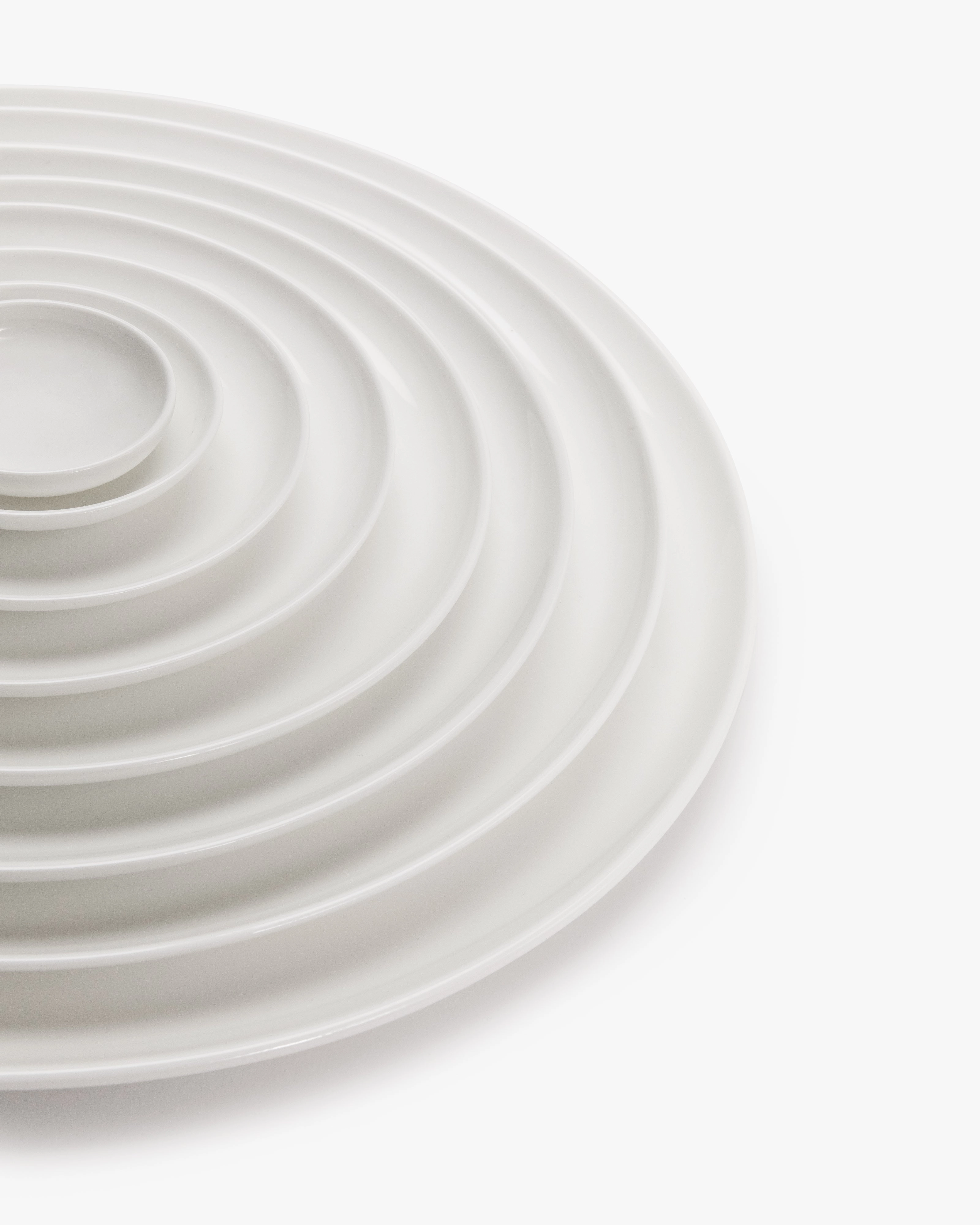 Dinner plate low white Base