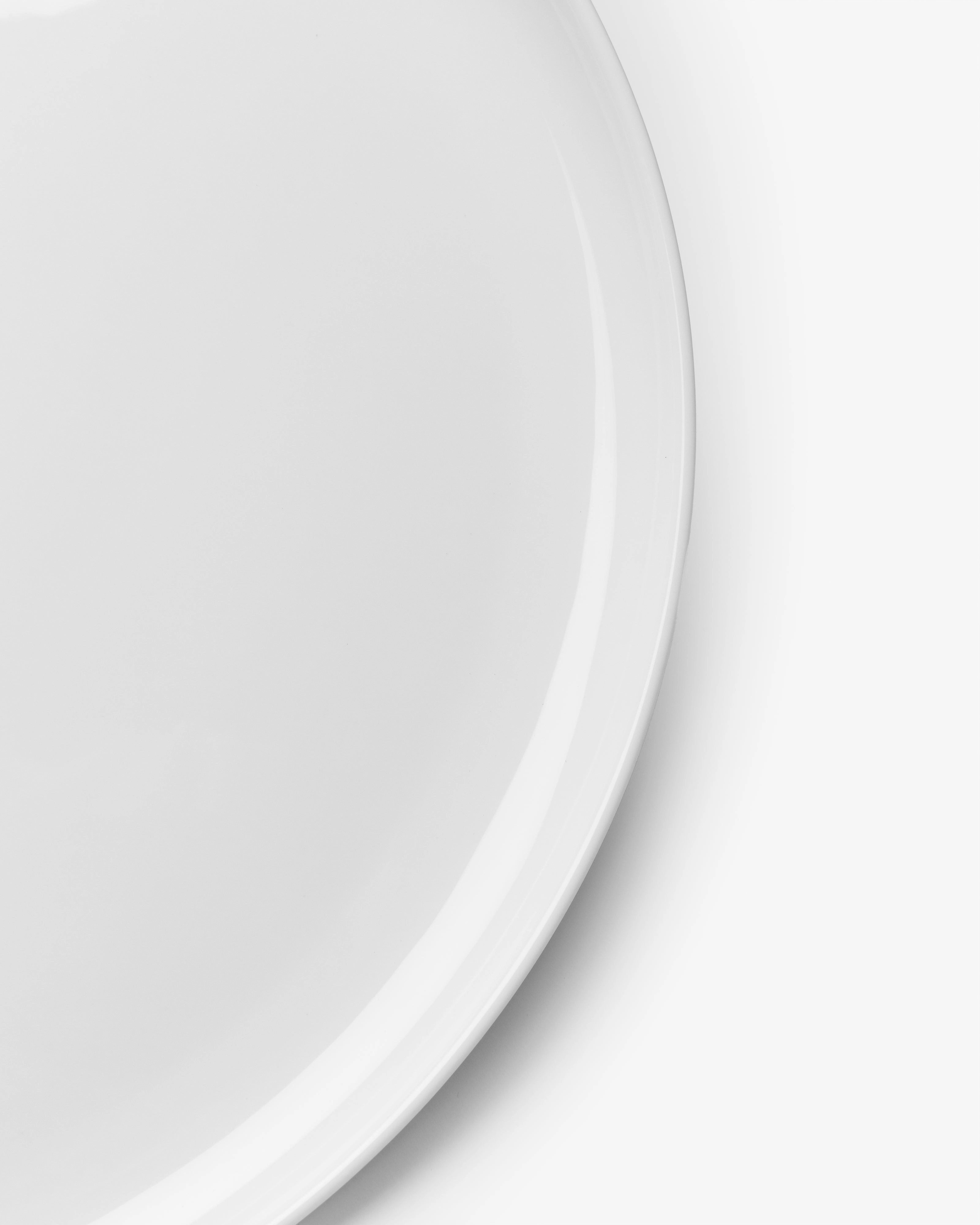 Dinner plate low white Base