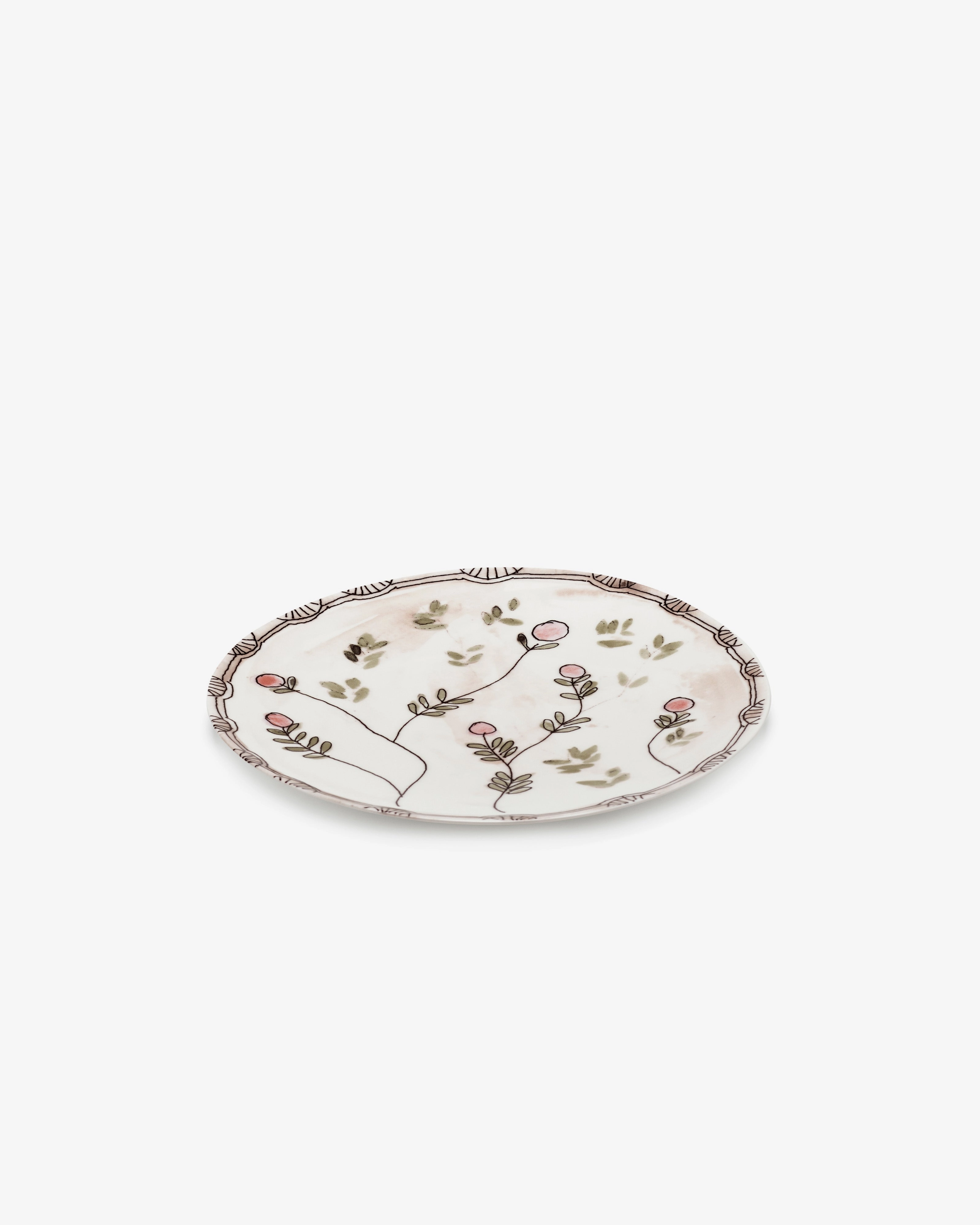 Dinner plate Mirtillo nude Midnight Flowers Buy Dinnerware online shop