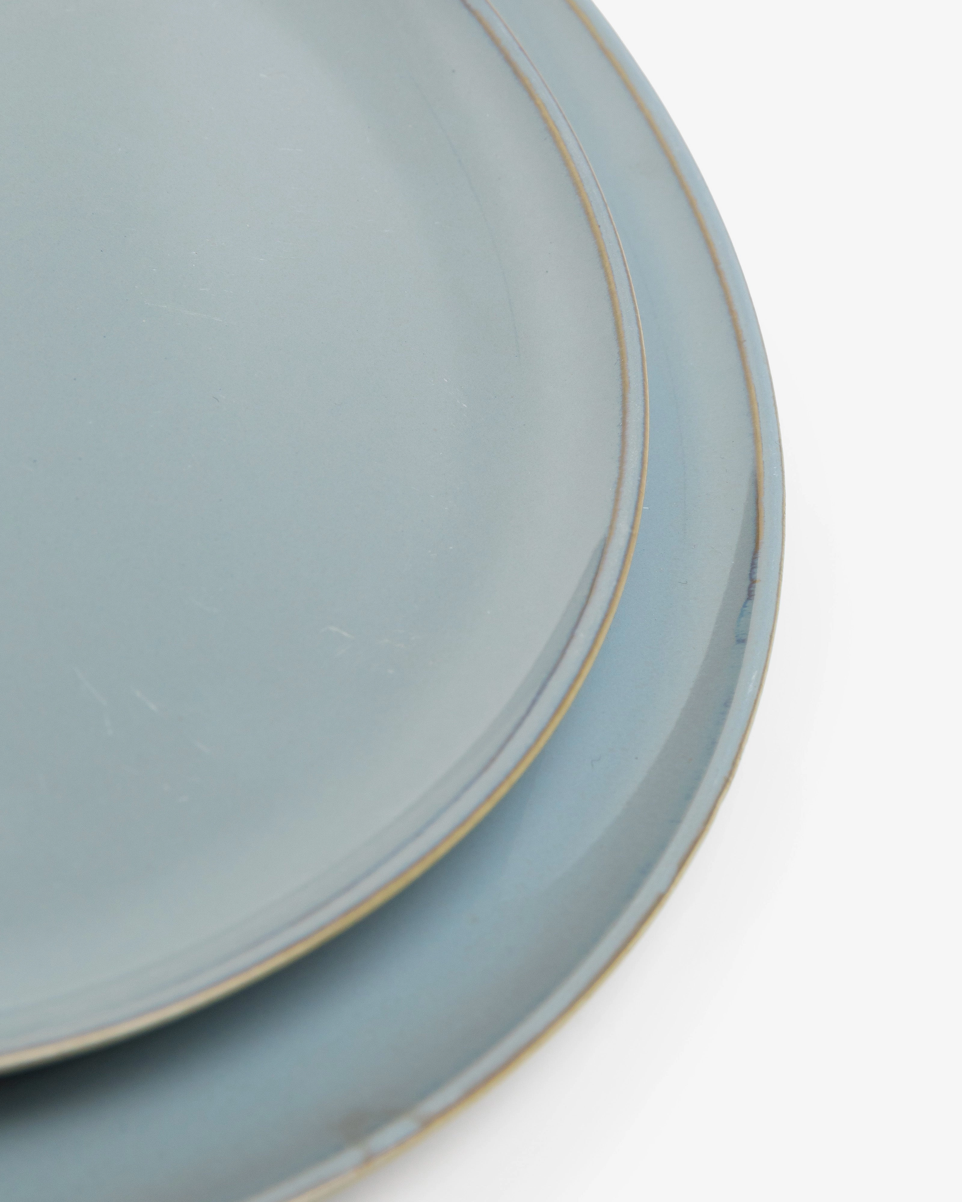 Dinner plate smoky blue Terres de rves
