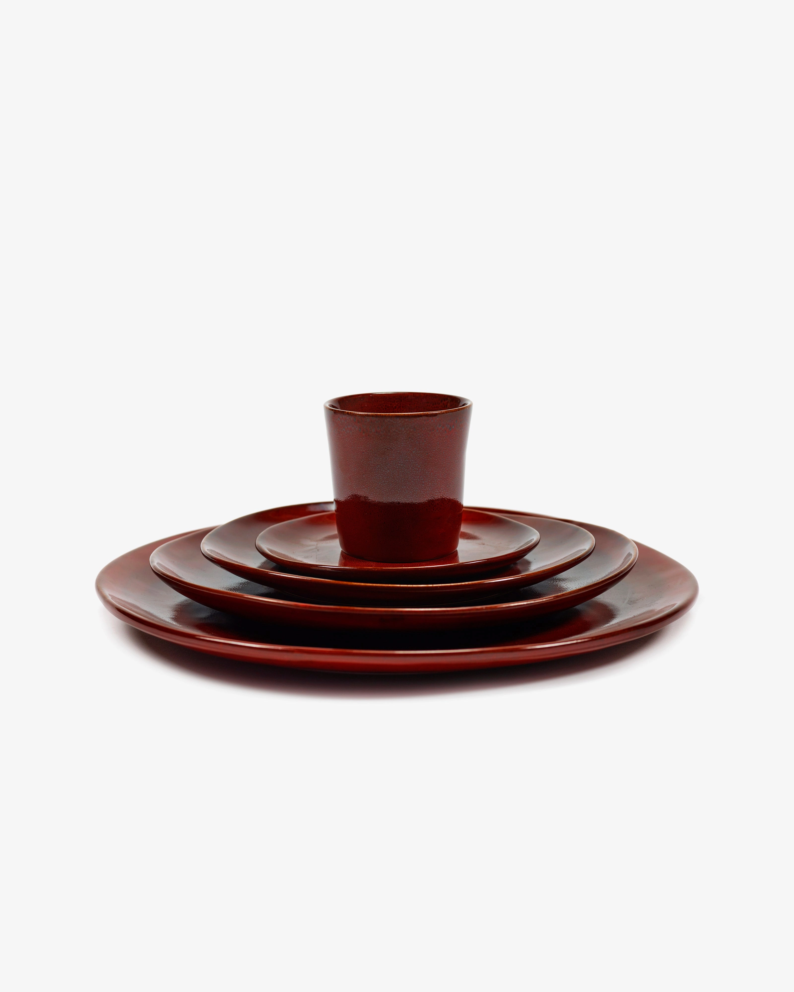Dinner plate venetian red La Mre