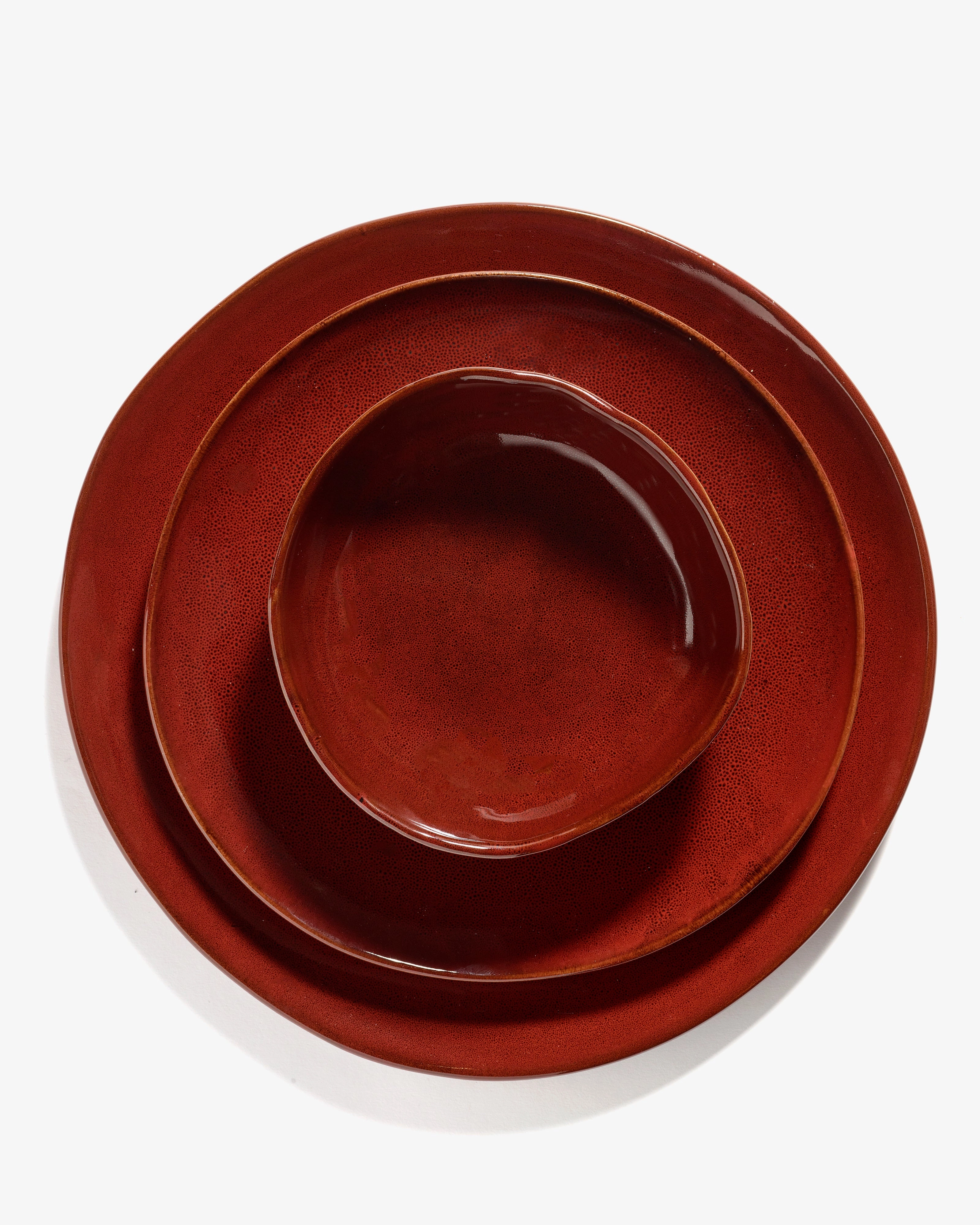 Dinner plate venetian red La Mre