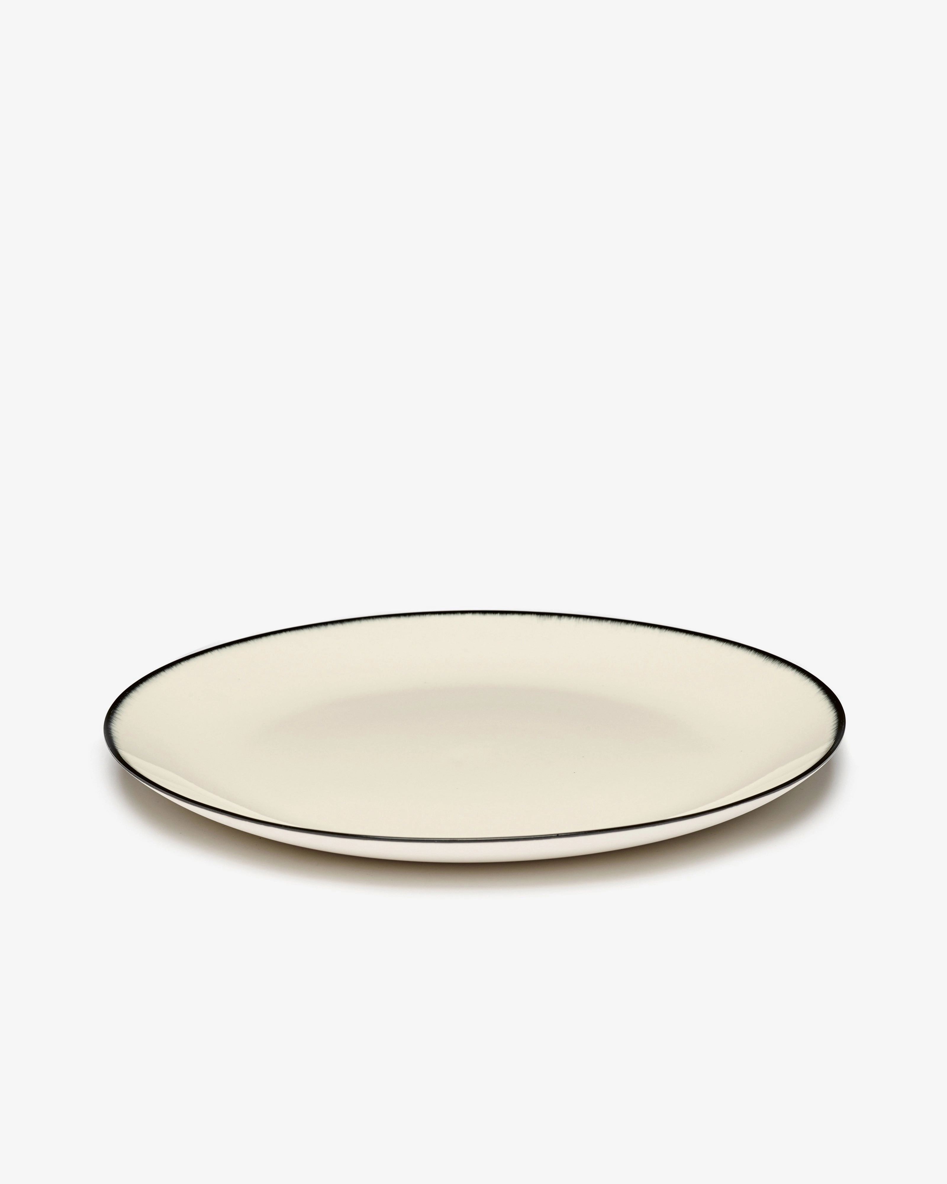 Dinner plate white/black variation 1 D