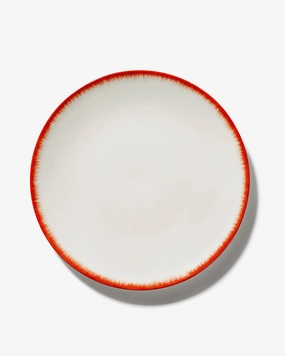 Dinner plate white/red variation 2 D Buy Dinnerware online shop