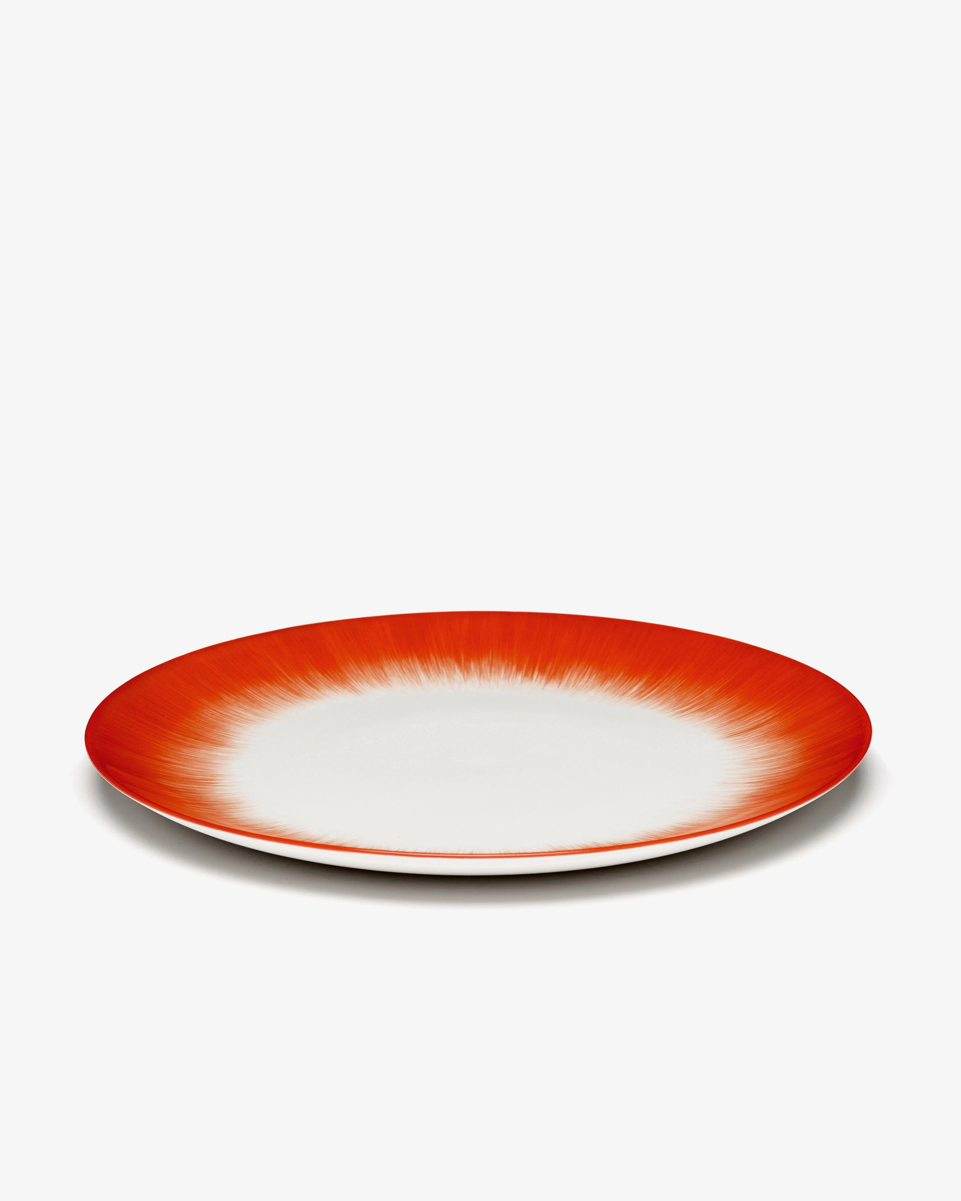Dinner plate white/red variation 5 D