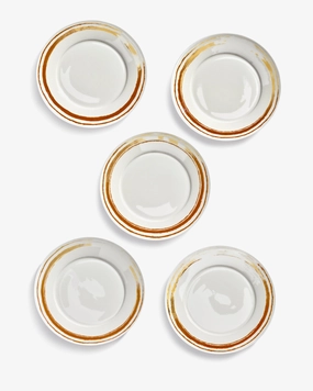 Dinner plates set/5 white Plates by Luc Tuymans Buy Dinnerware online shop