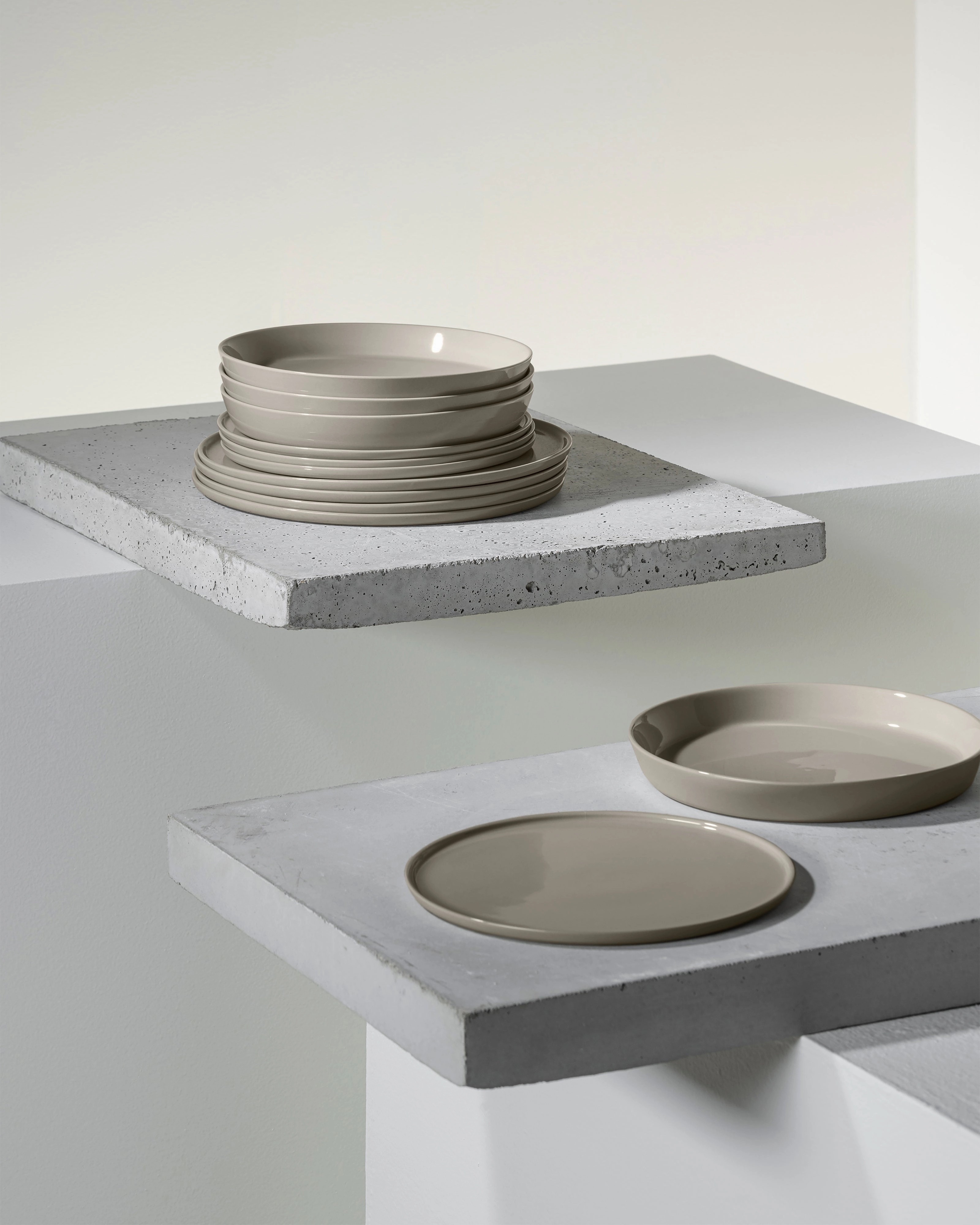 Dinner Set 12 pieces sand Cena