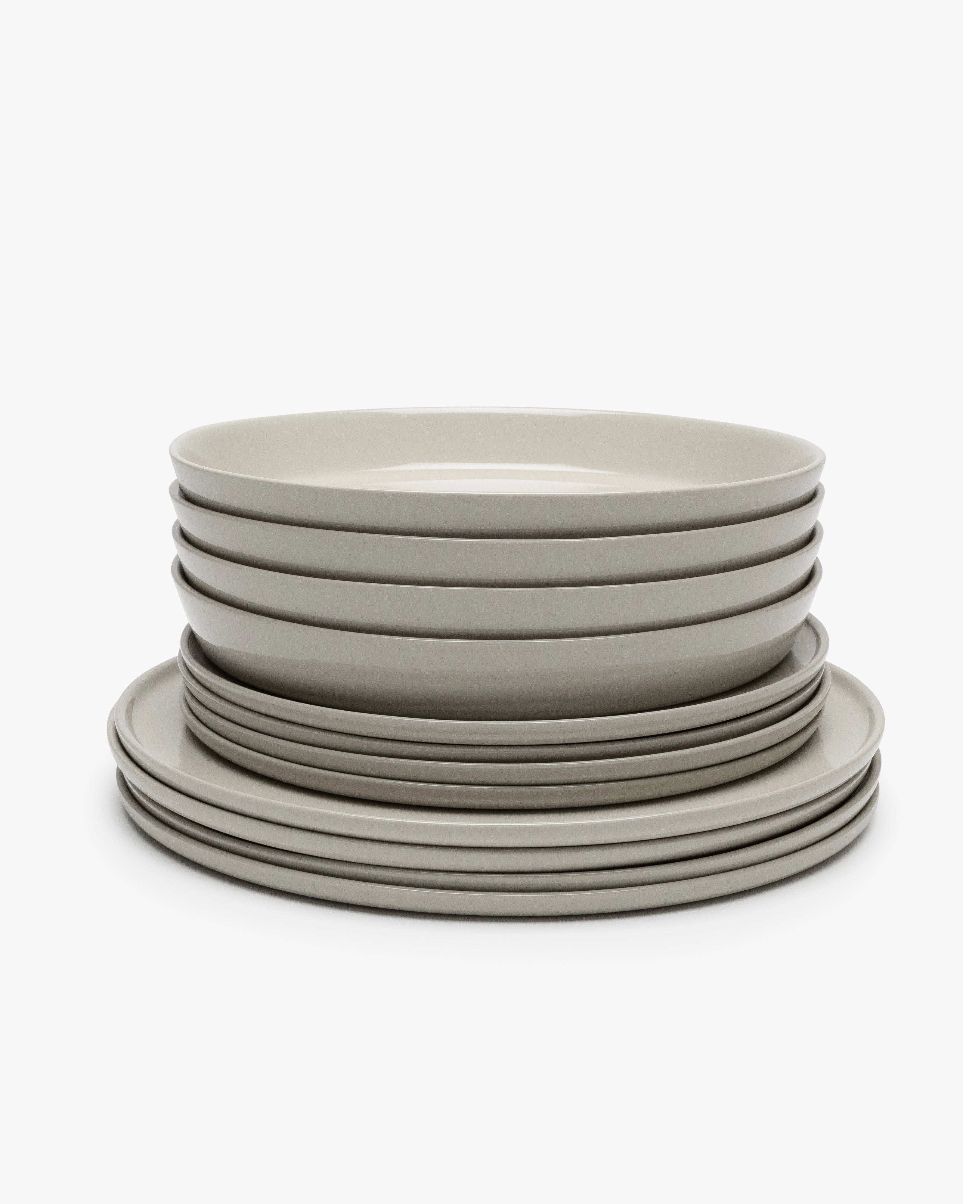 Dinner Set 12 pieces sand Cena
