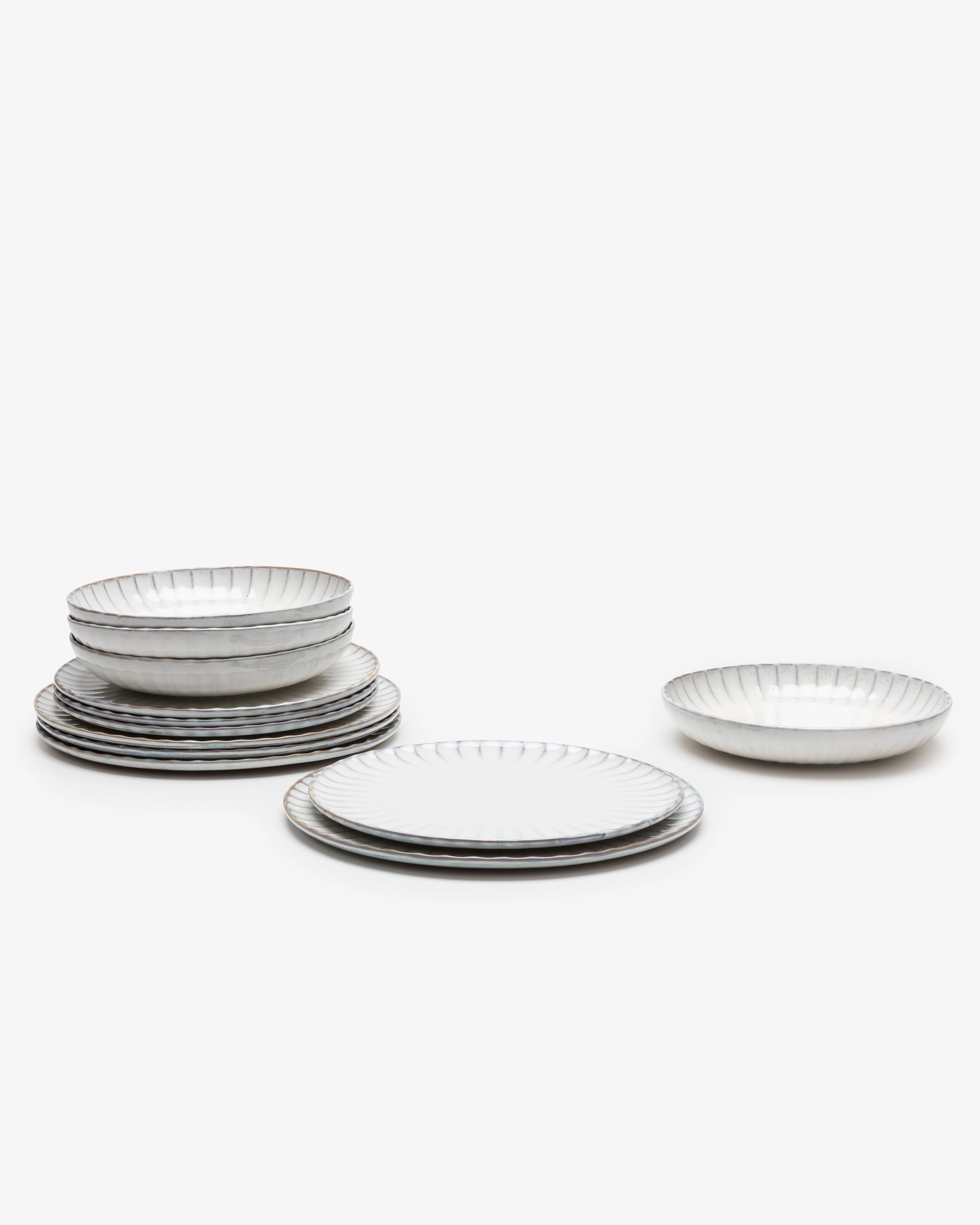 Dinner Set 12 pieces white Inku Buy Dinnerware online shop