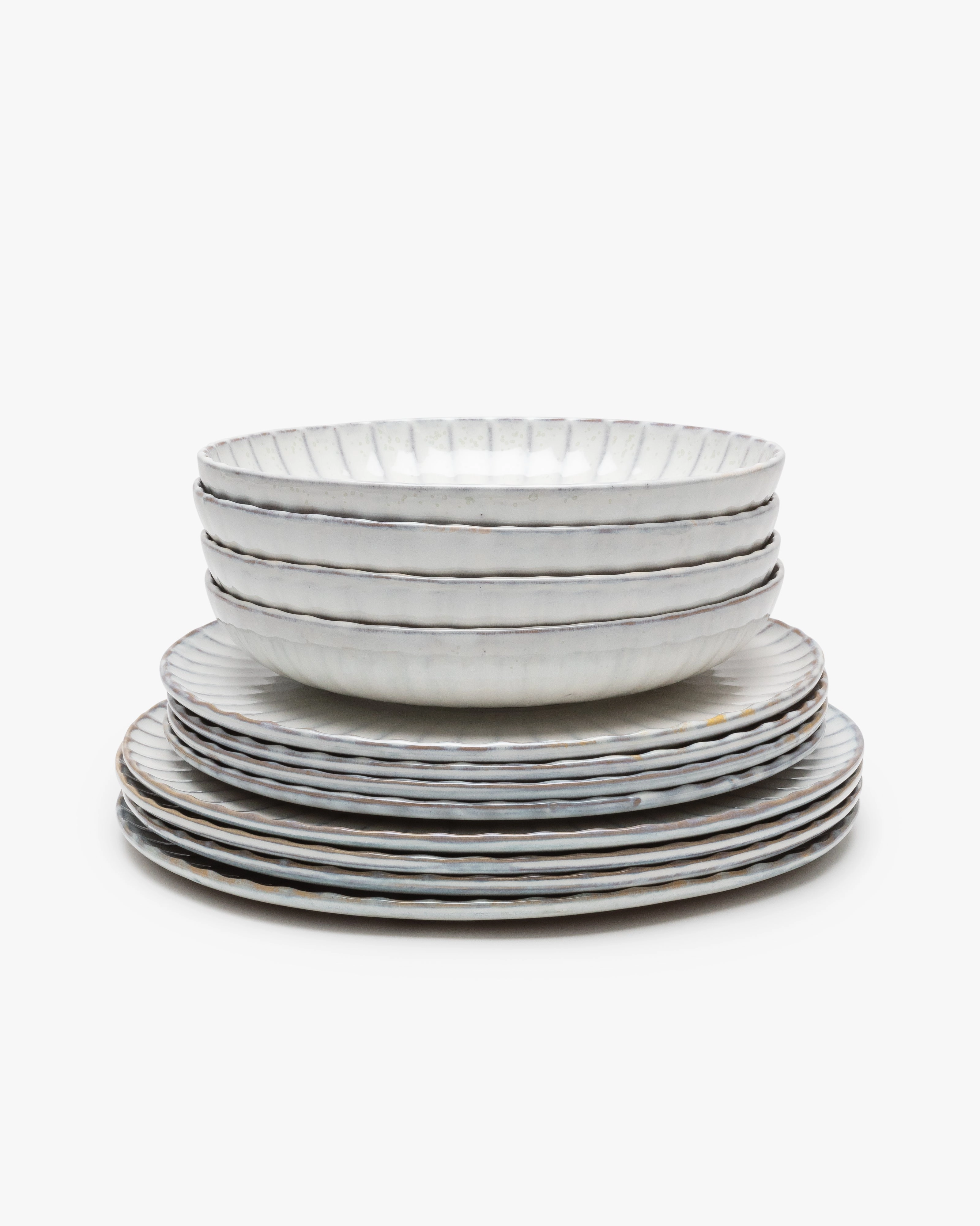 Dinner Set 12 pieces white Inku