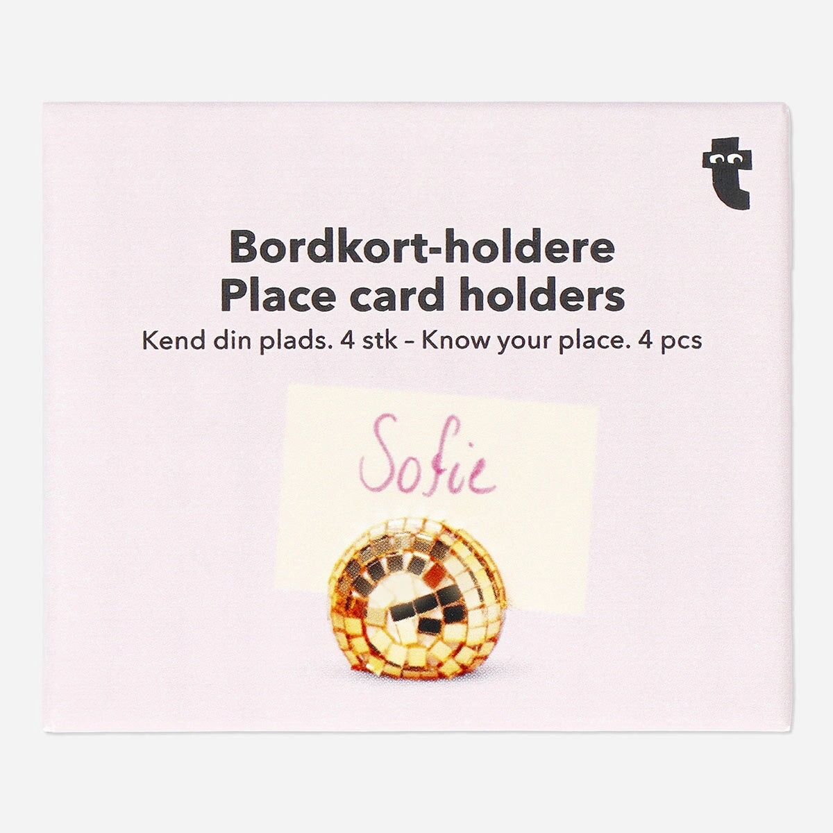 Disco ball shaped place card holders - 4 pcs