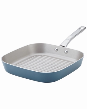 DISCONTINUED Ayesha Curry Home Collection Porcelain Enamel Nonstick Square Grill Cookware online kitchen sale