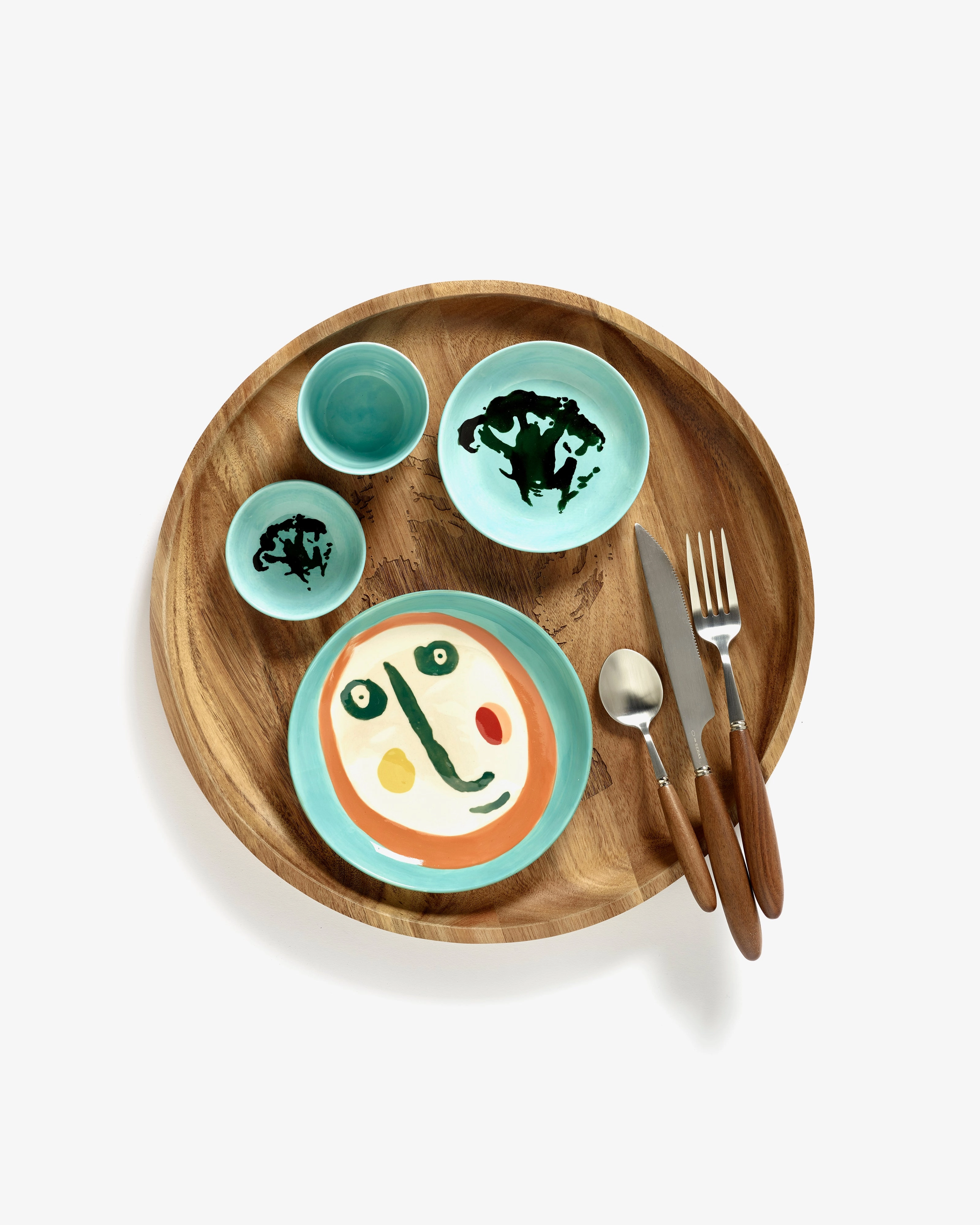 Dish S azure - green broccoli Feast