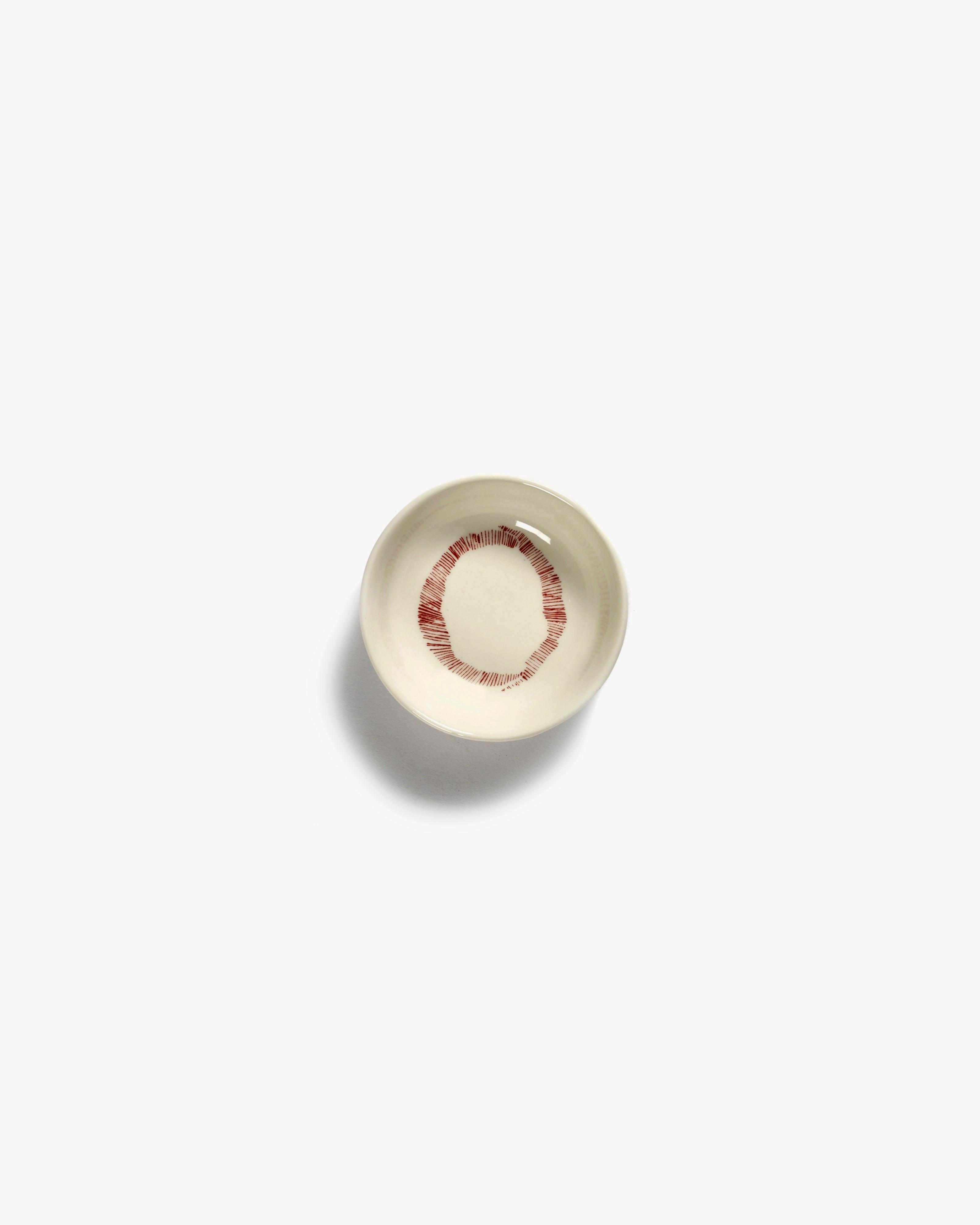Dish XS white swirl - red stripes Feast Buy Dinnerware online shop