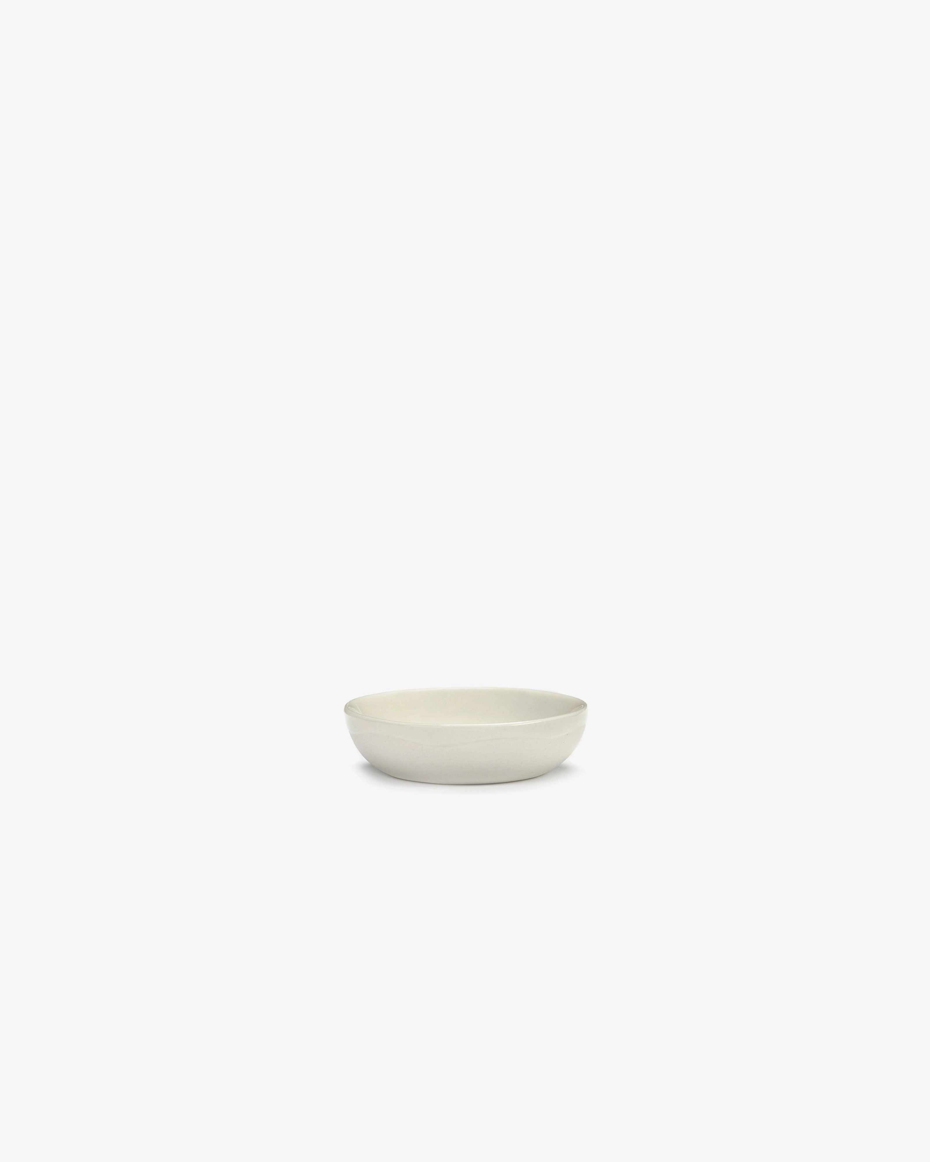 Dish XS white swirl - red stripes Feast