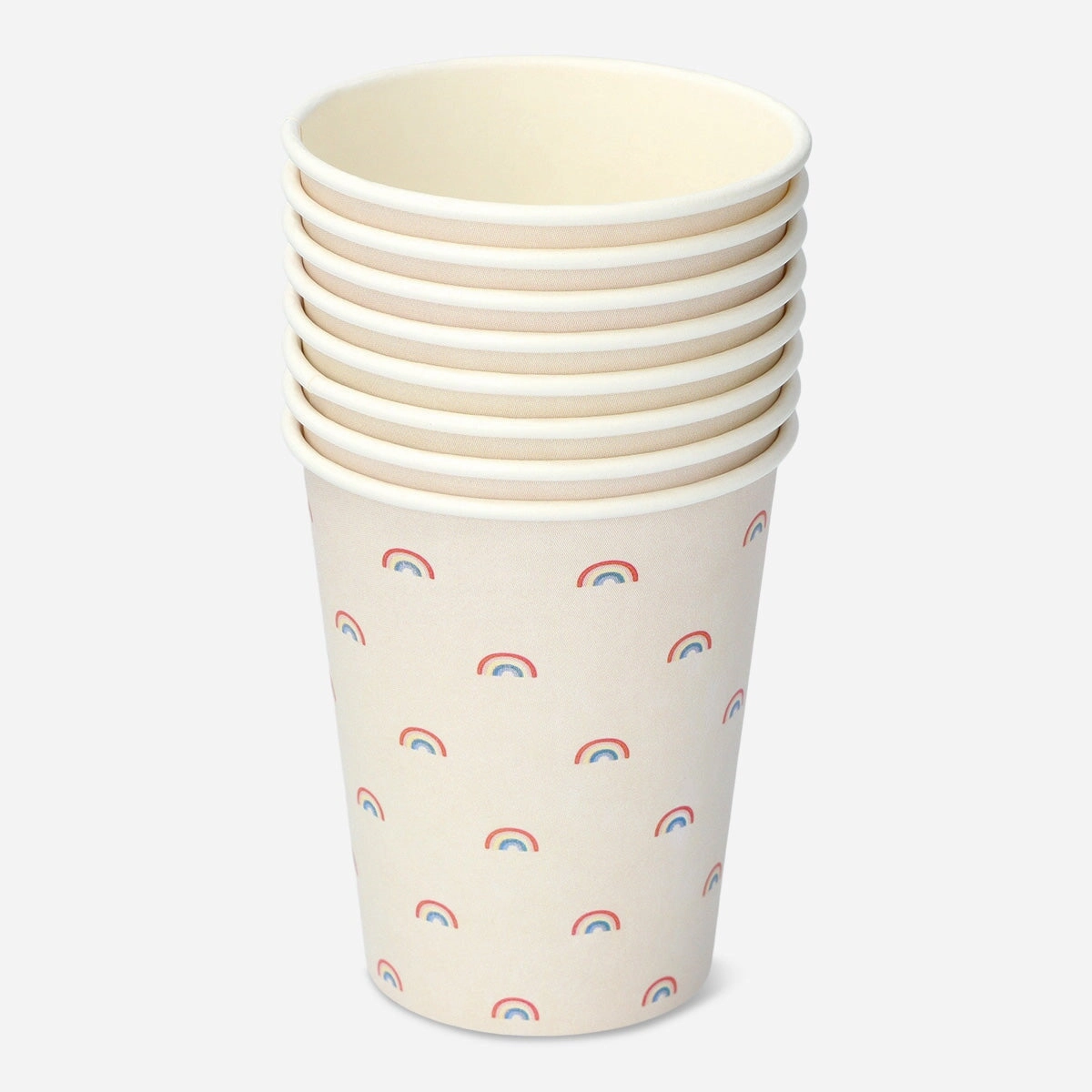 Disposable paper cups. 8 pcs