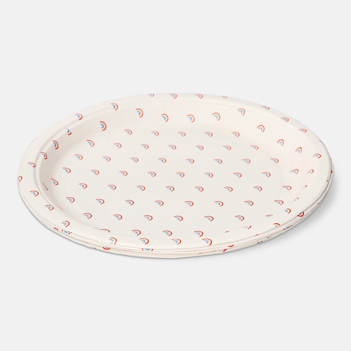Disposable paper plates. 8 pcs