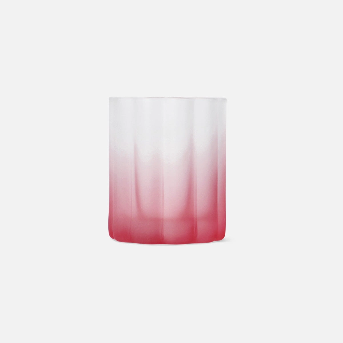 Drinking glass with frosted pink finish - 250 ml