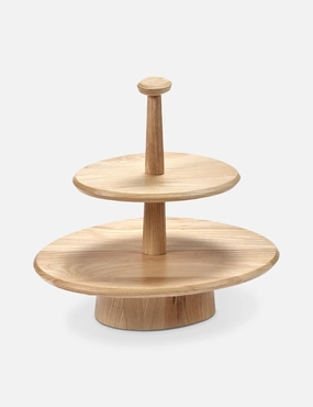 Dune Ash Wood Cake Stand by Kelly Wearstler x Serax Serveware kitchen discount