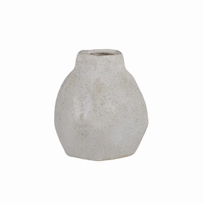 Dunes Ceramic Vase 17.5x19cm White Cheap Vases for home