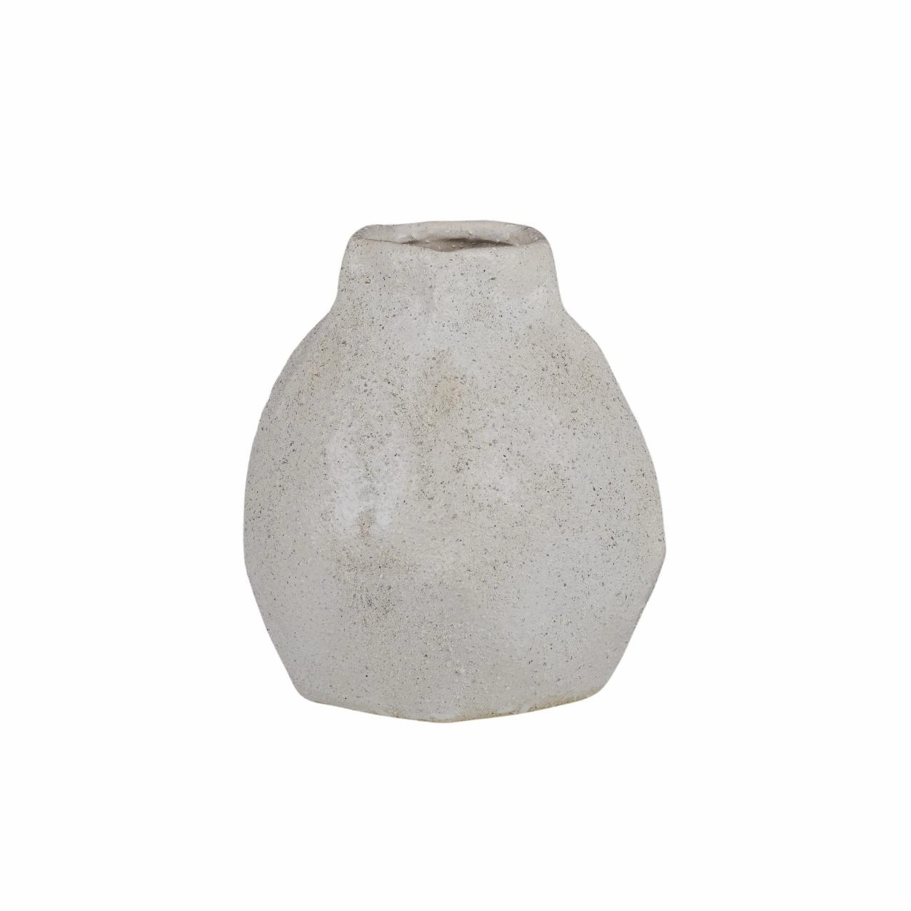Dunes Ceramic Vase 17.5x19cm White Cheap Vases for home