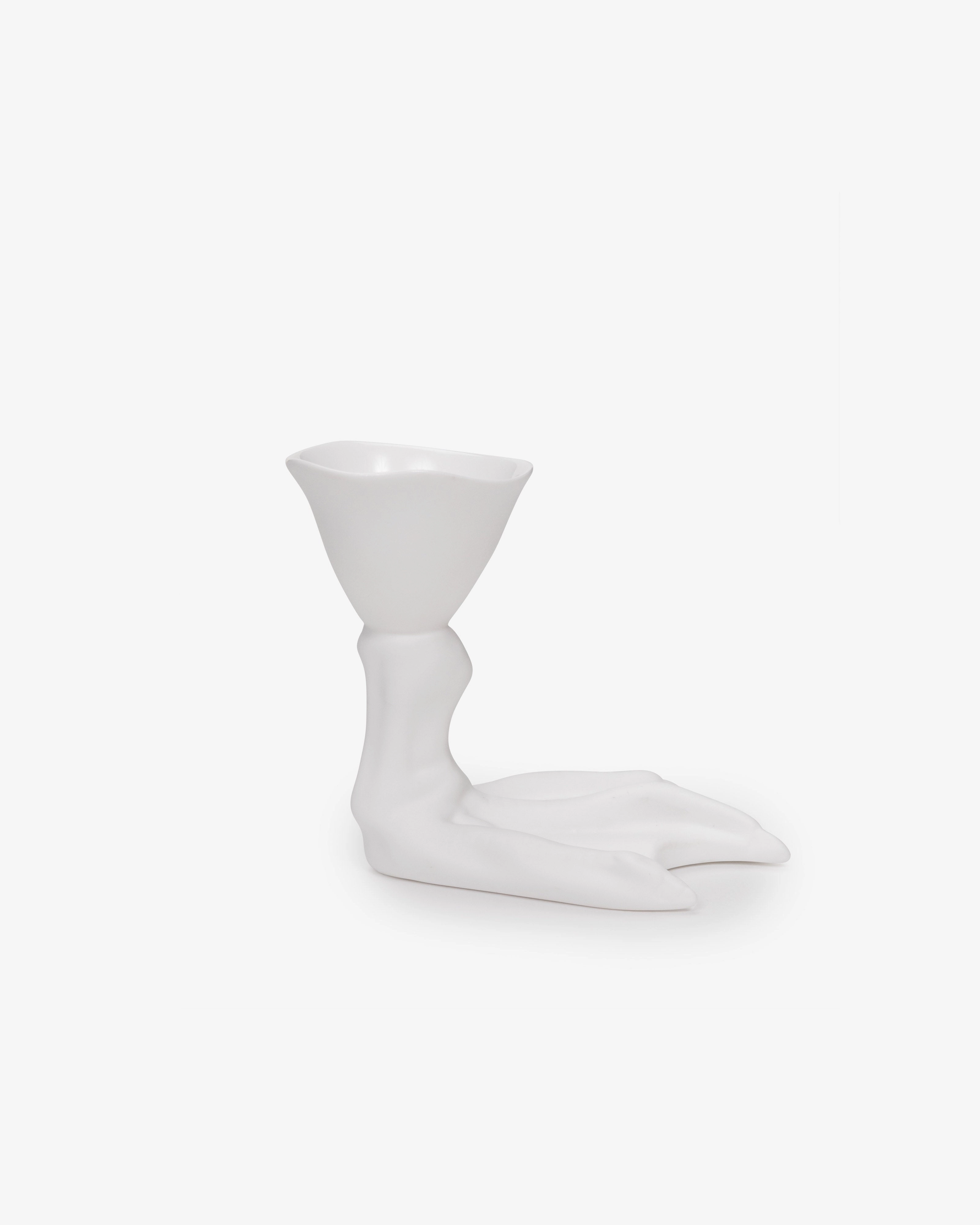 Egg cup Peking duck foot white Perfect Imperfection