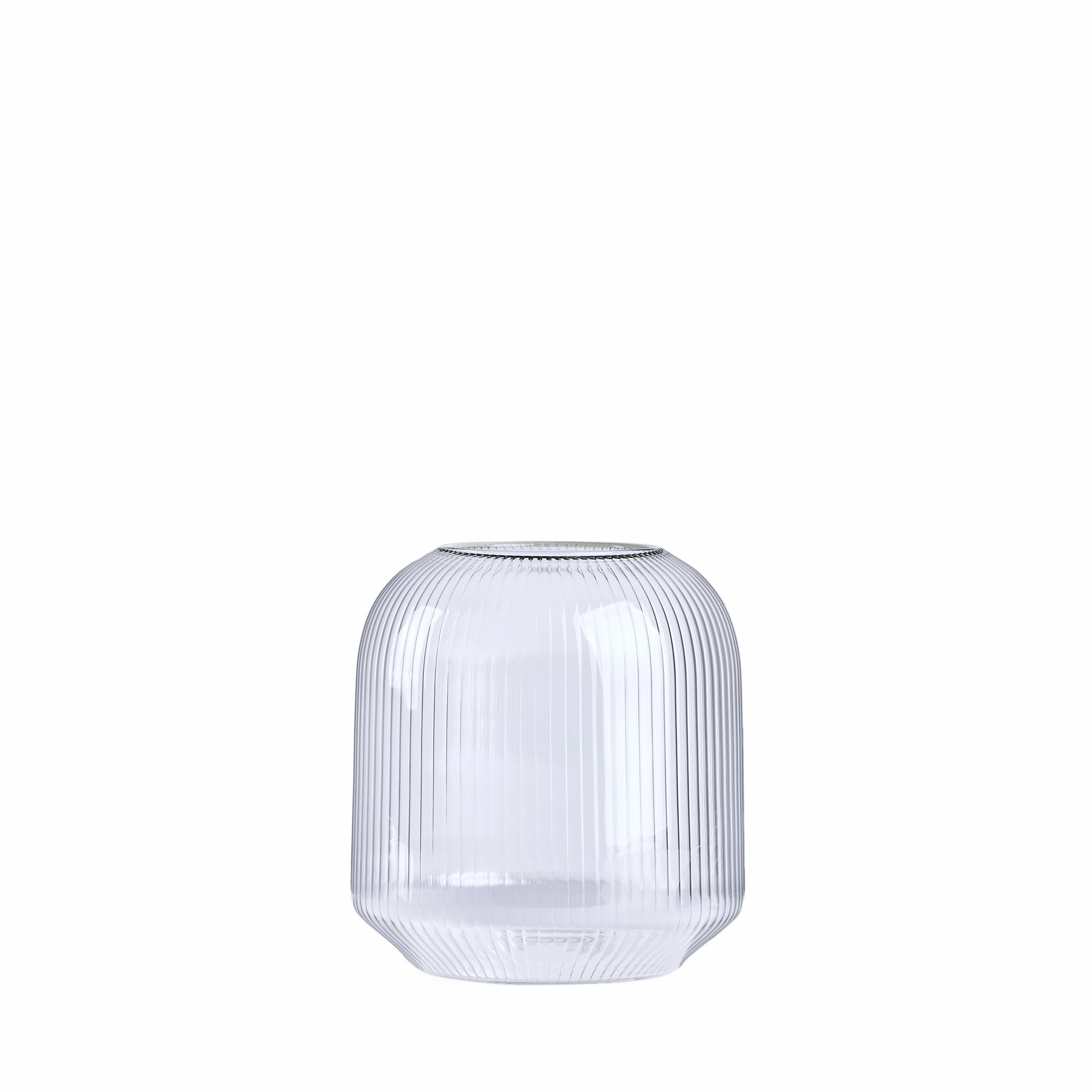 Elba Vase Short in Millerighe Glassware Tabletop & Kitchen sale