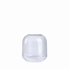 Elba Vase Short in Millerighe Glassware Tabletop & Kitchen sale