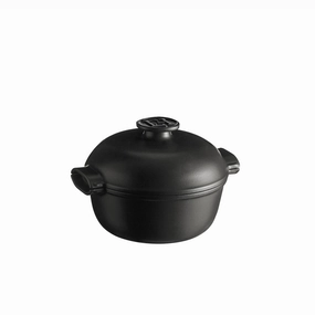 Emile Henry Delight 2 Quart Round Dutch Oven, Slate Bakeware online promo