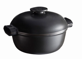 Emile Henry Delight 4.25 Quart Round Dutch Oven, Slate Bakeware online promo