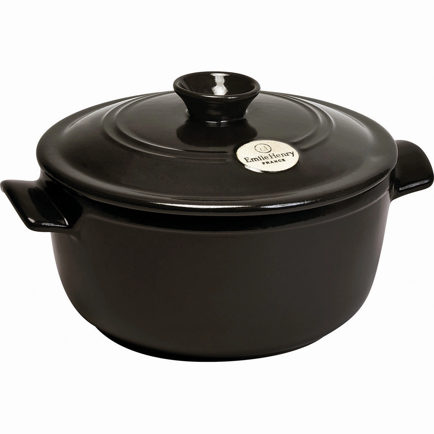 Emile Henry Flame Round Stewpot Dutch Oven, 4.2 Quart