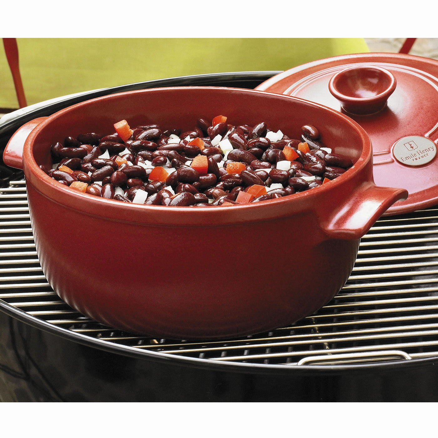 Emile Henry Flame Round Stewpot Dutch Oven, 5.5 Quart