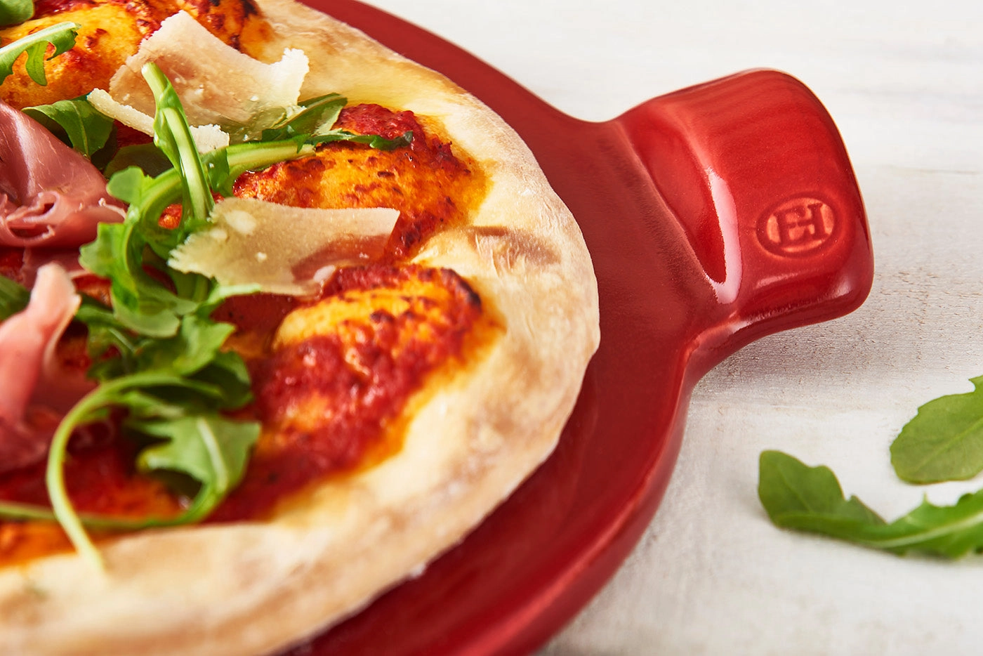 Emile Henry Made in France 14.5-Inch Flame Top Pizza Stone