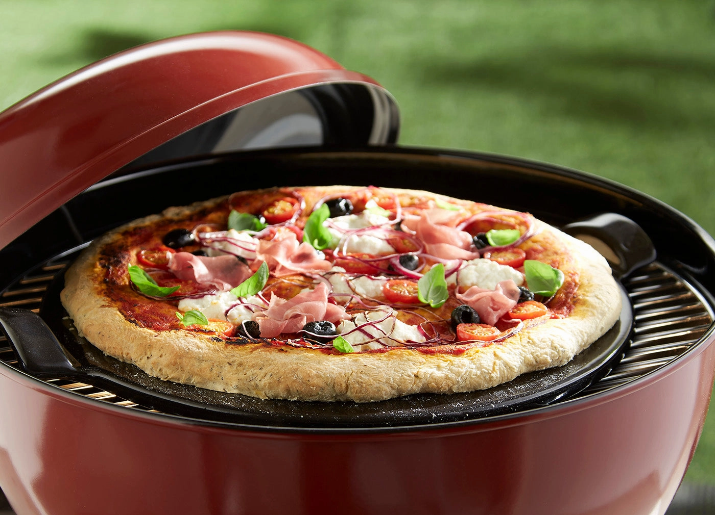 Emile Henry Made in France 14.5-Inch Flame Top Pizza Stone