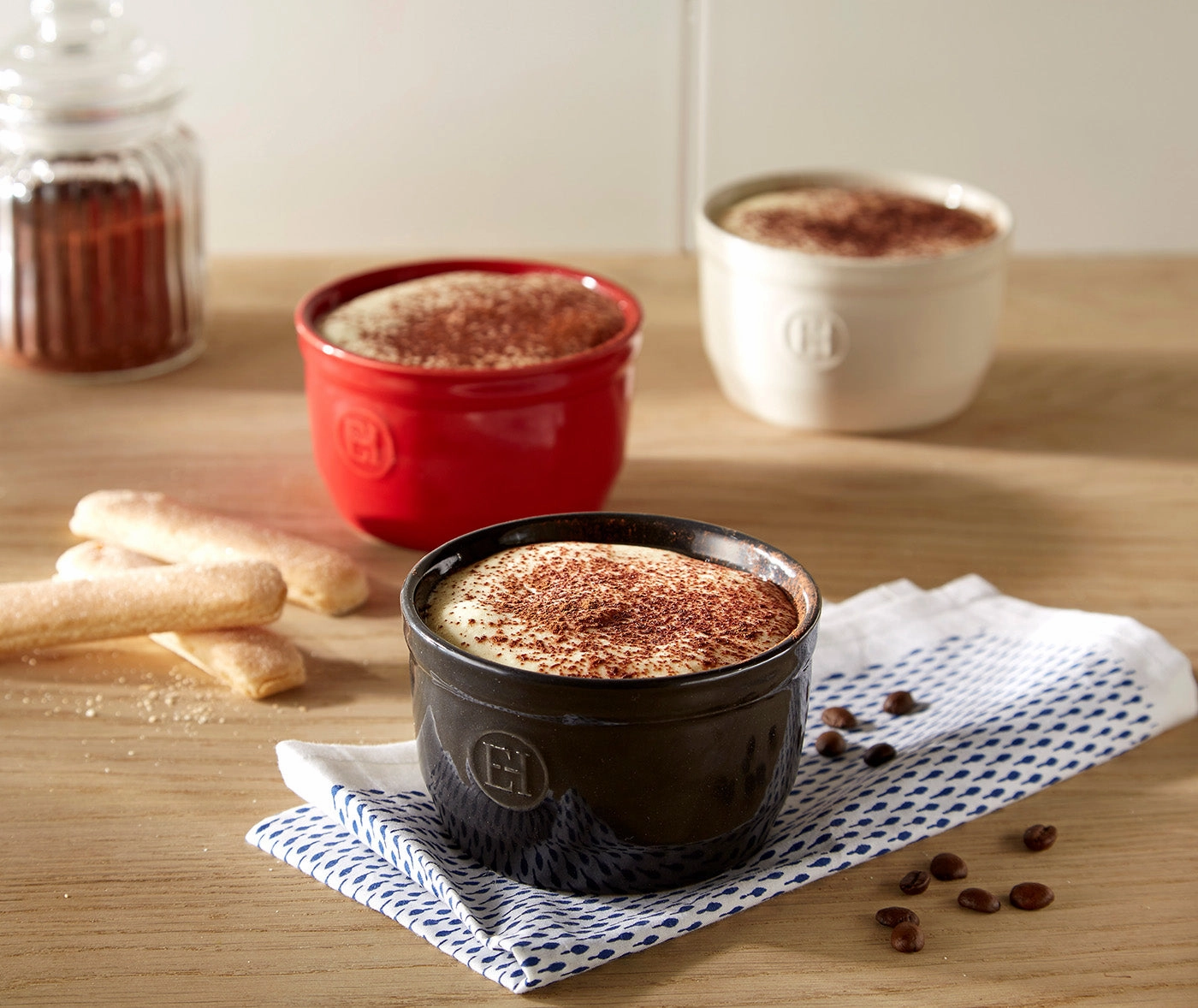 Emile Henry Made in France 8.5 oz Ramekin, Set of 2, 4" by 2.5"