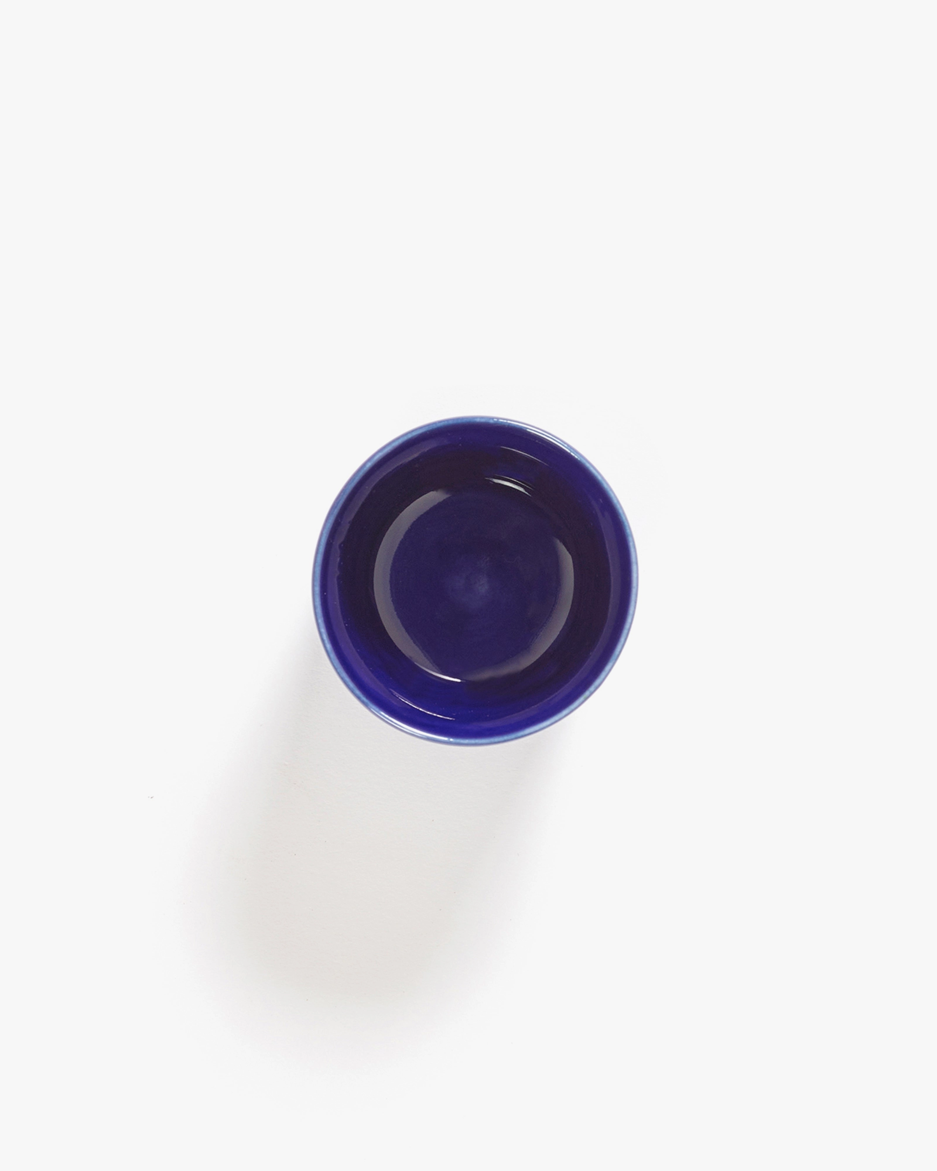Espresso cup 5.07 OZ dark blue - white stripes Feast