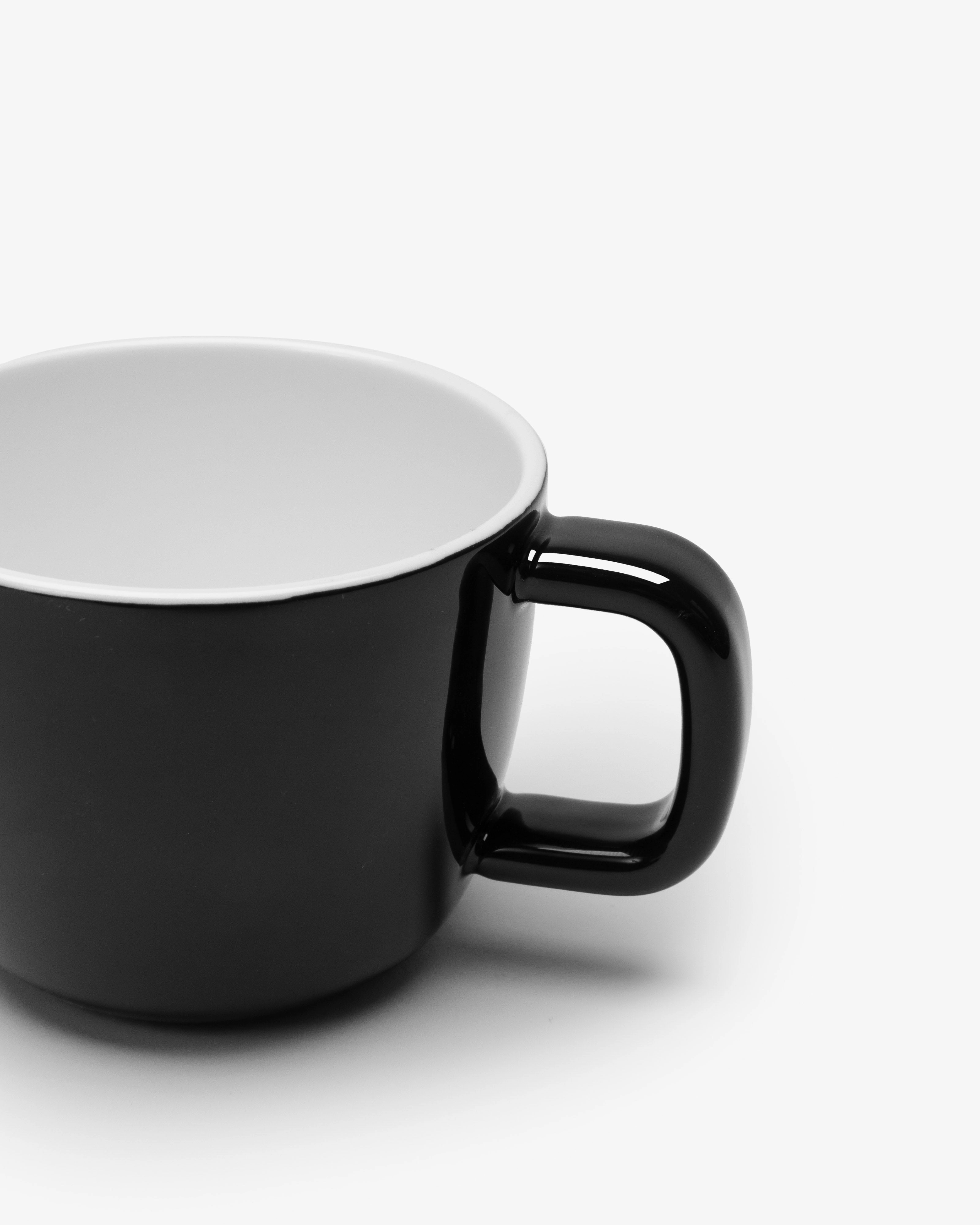 Espresso cup black glazed Passe-partout